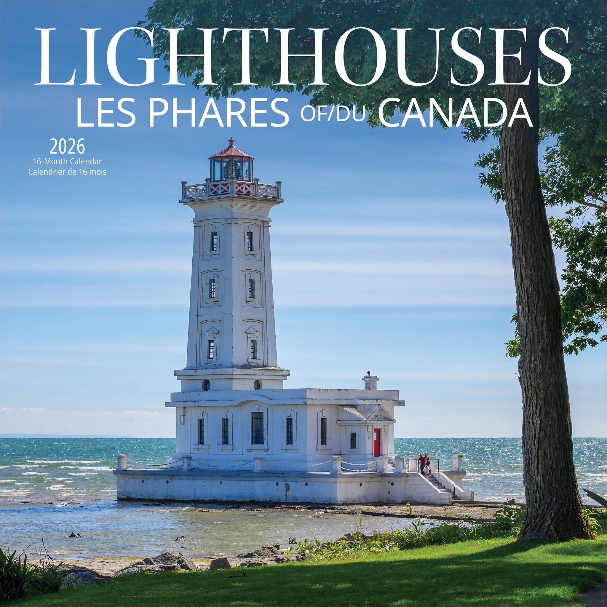 Lighthouses Of Canada 2026 Wall Calendar