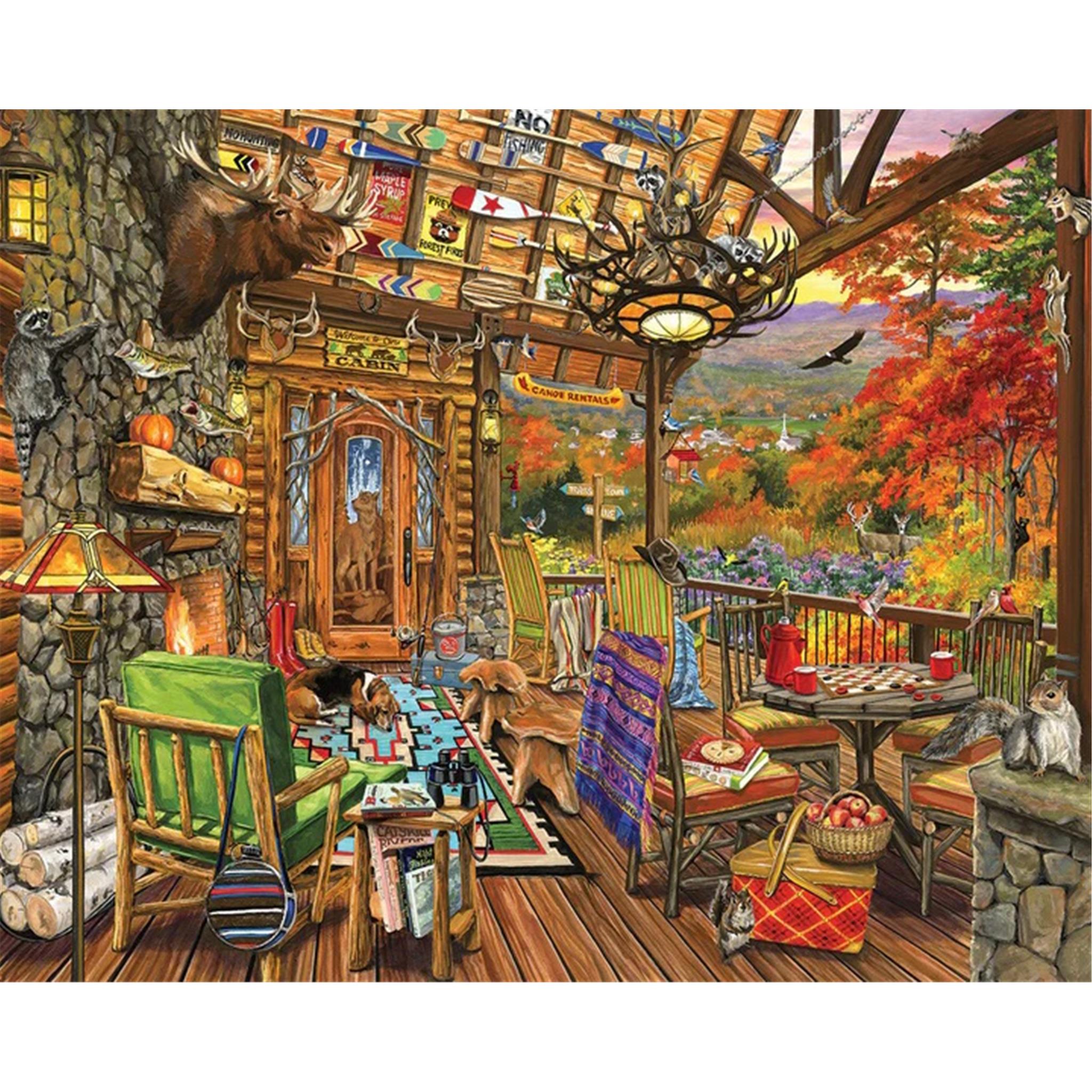 Autumn Porch 1000 Piece Puzzle