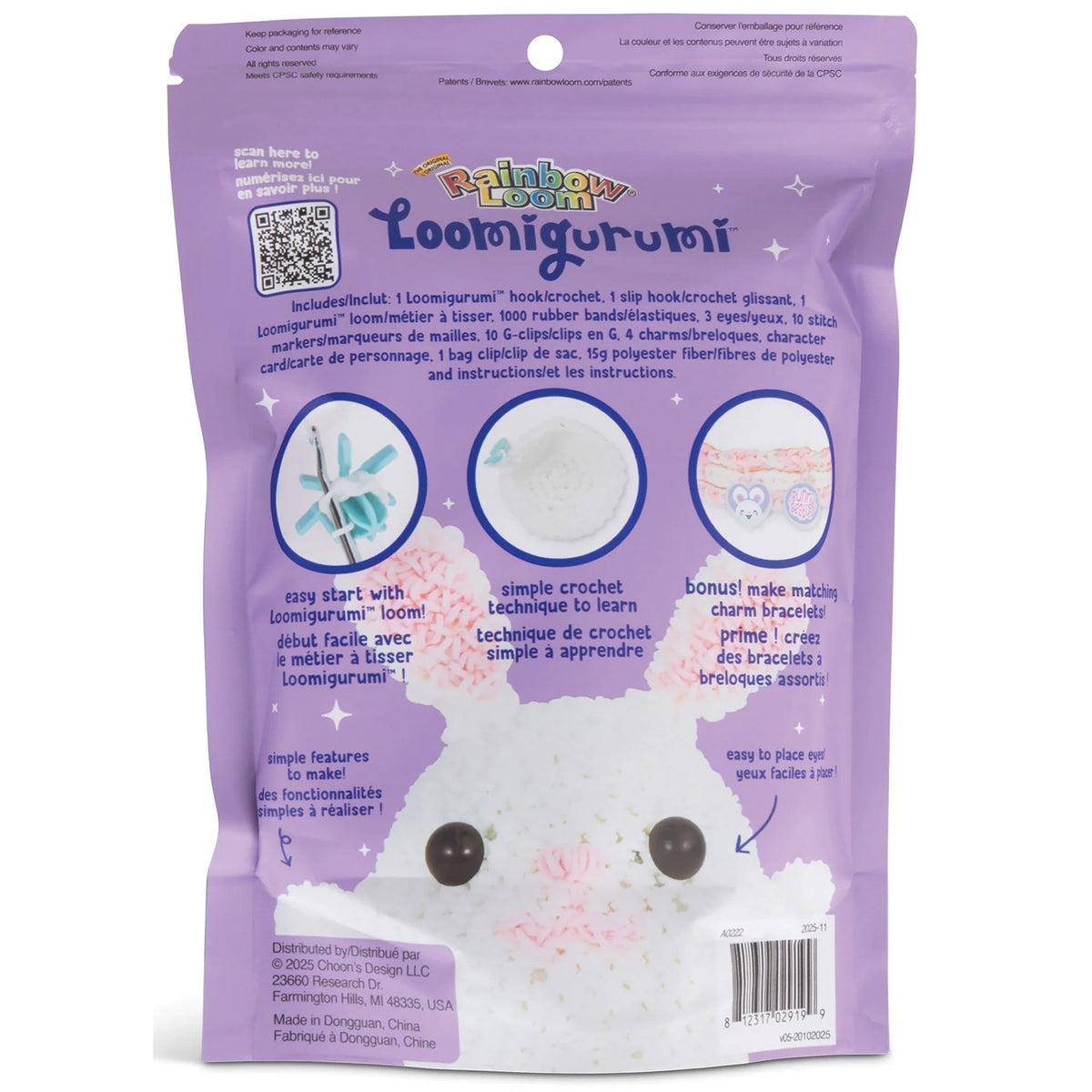 Bunny Loomigurumi Charm Kit