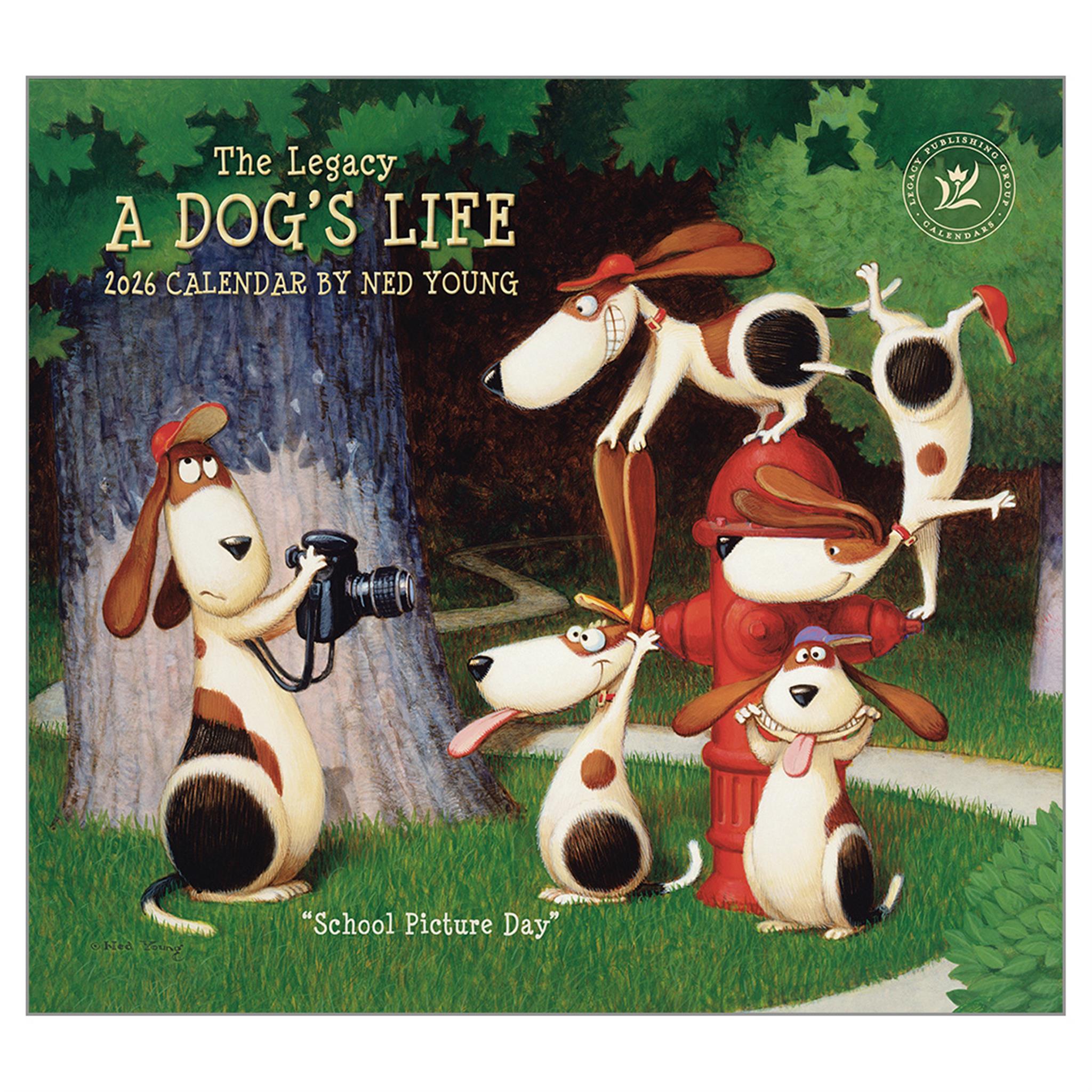 A Dogs Life 2026 Deluxe Wall Calendar