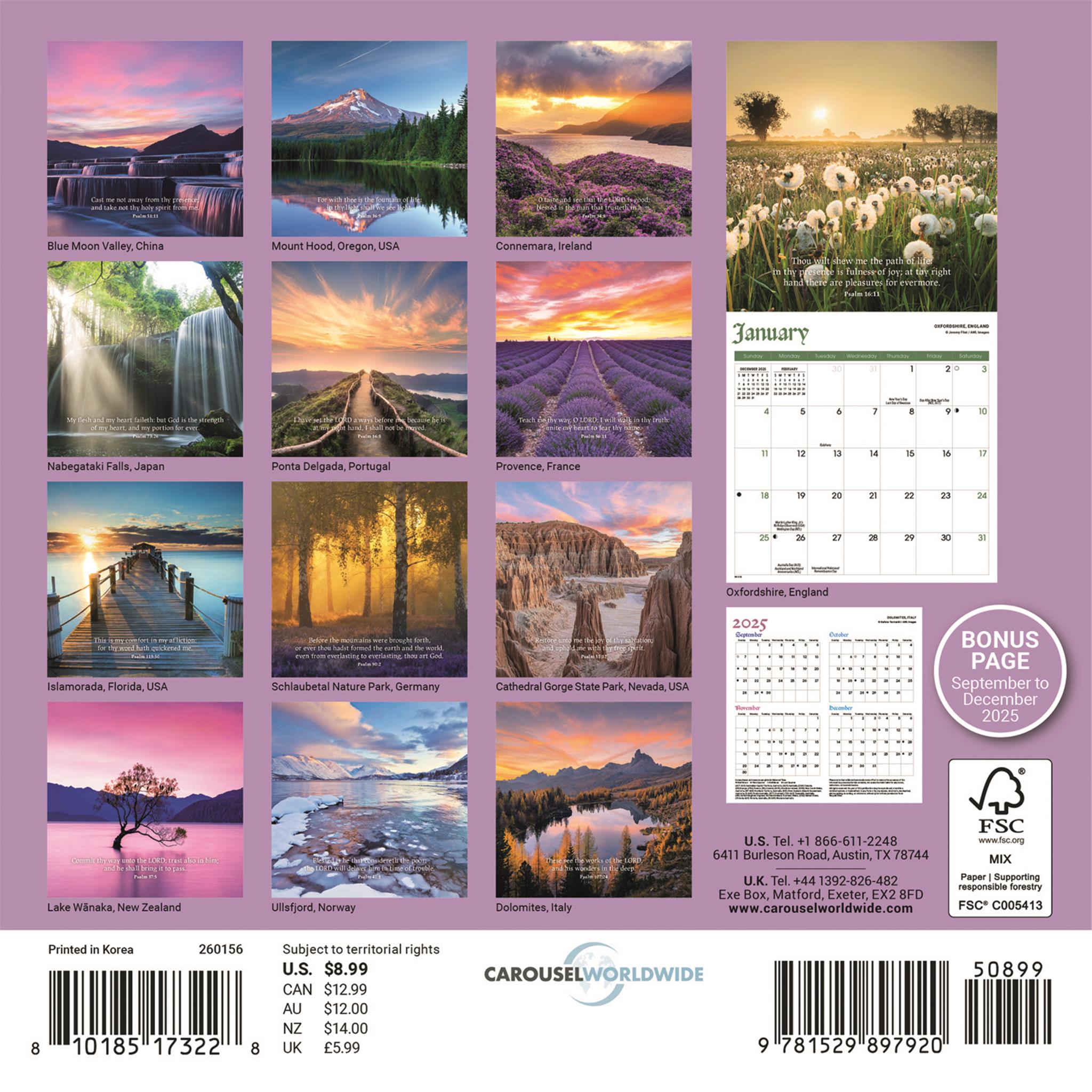 Psalms 2026 Mini Calendar