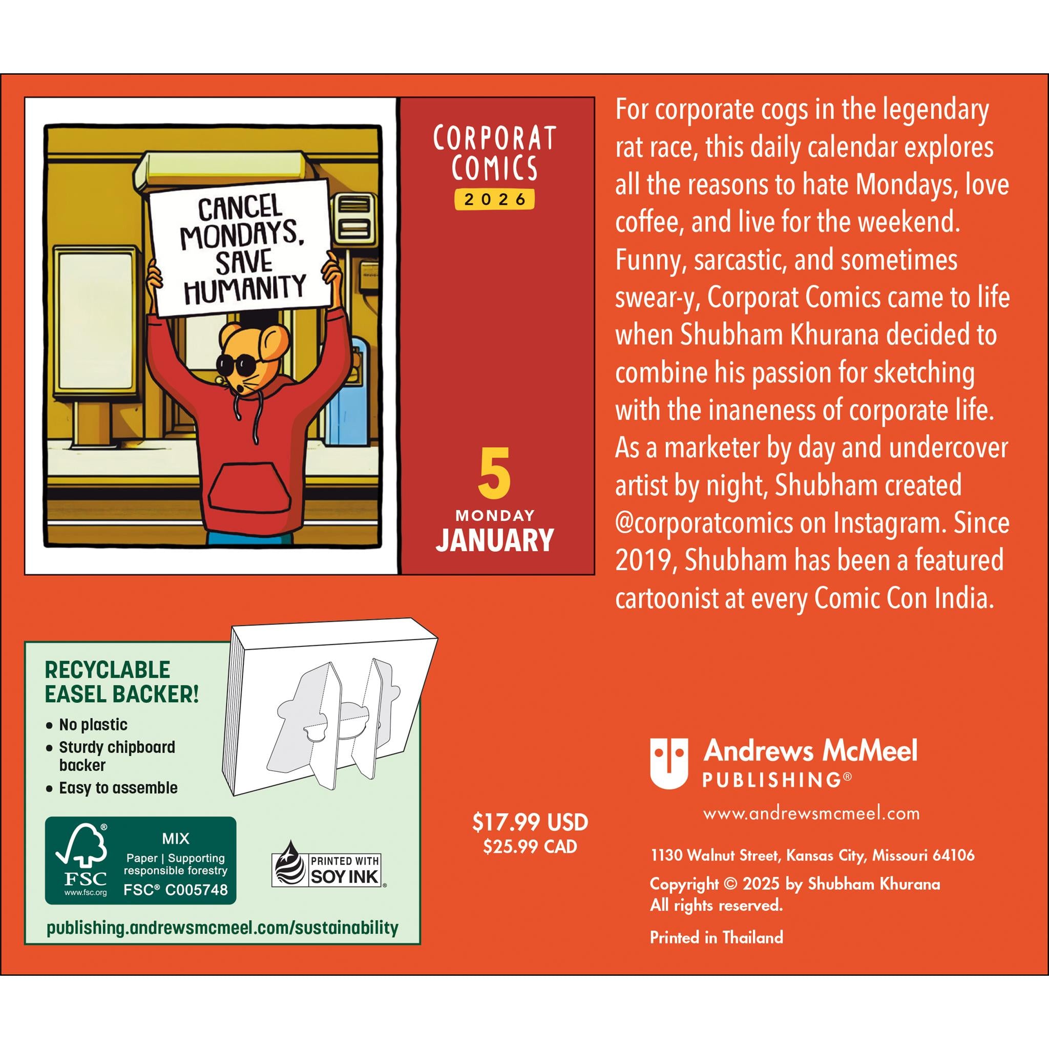 Corporat Comics 2026 Box Calendar