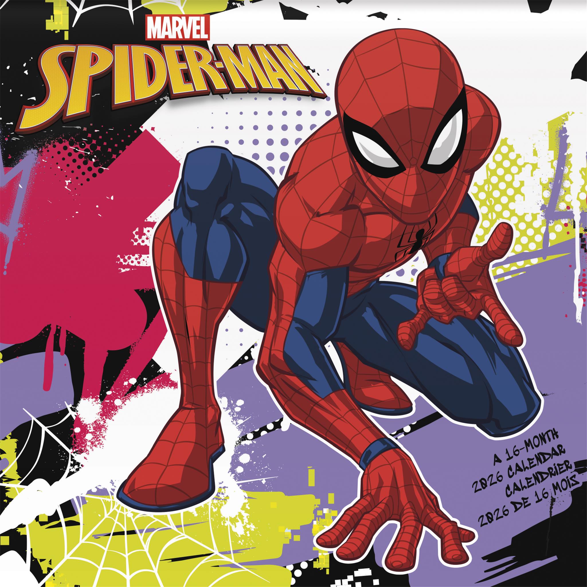 Spider Man Bilingual 2026 Mini Calendar