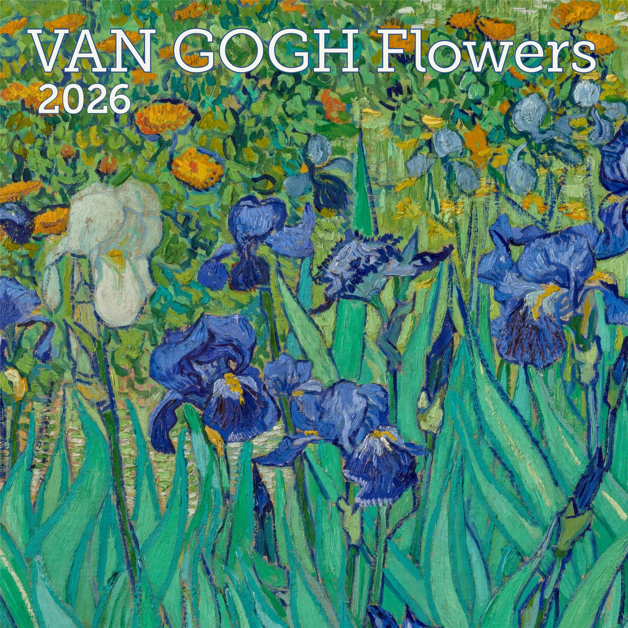 Van Gogh Flowers 2026 Wall Calendar