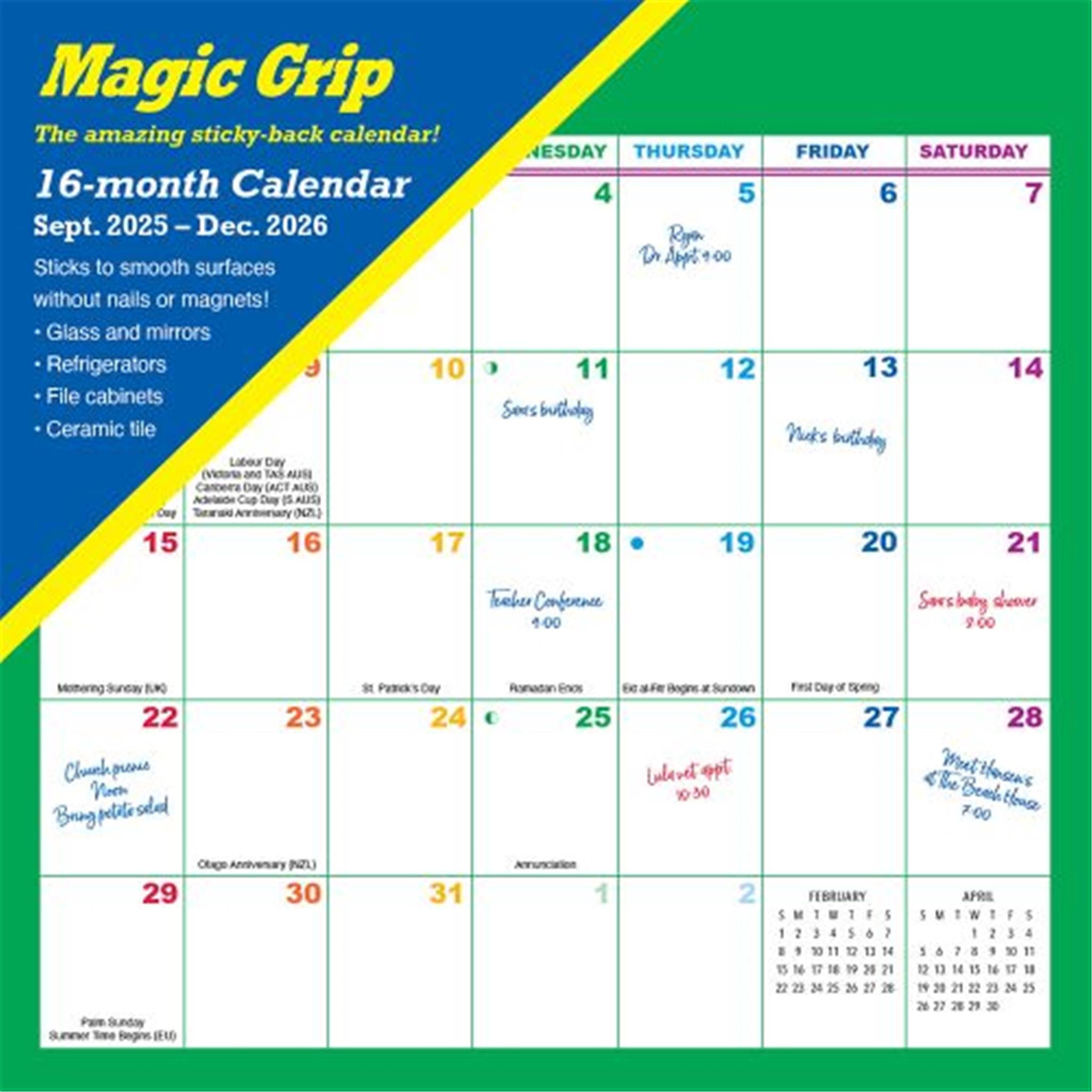 Rainbow Magic Grip 2025-2026 Exclusive Mini Calendar
