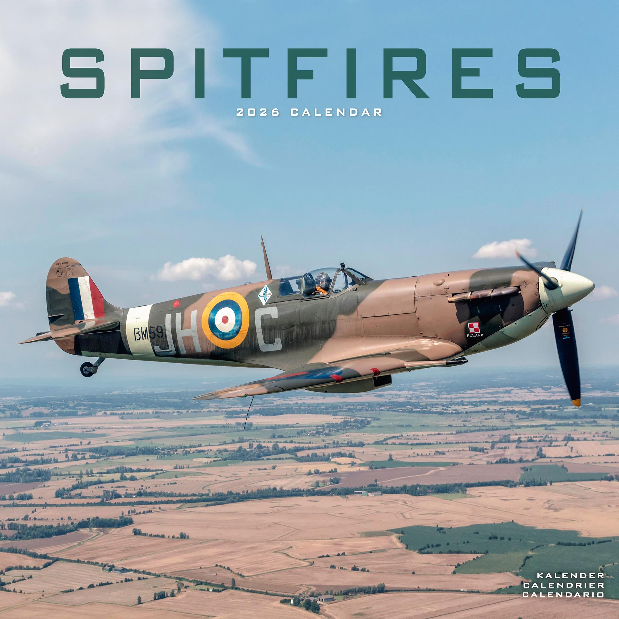Spitfires 2026 Wall Calendar