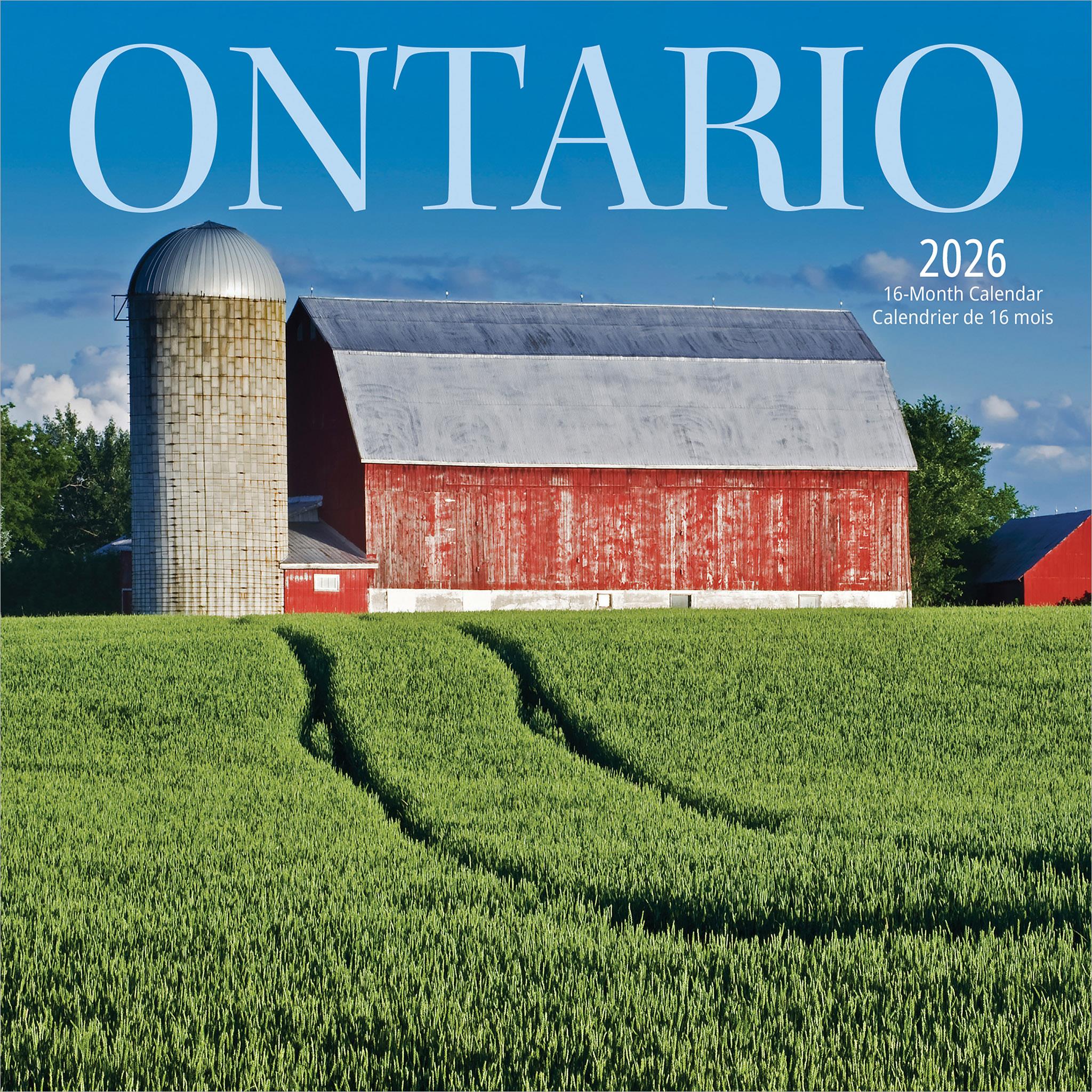 Ontario Bilingual 2026 Mini Calendar