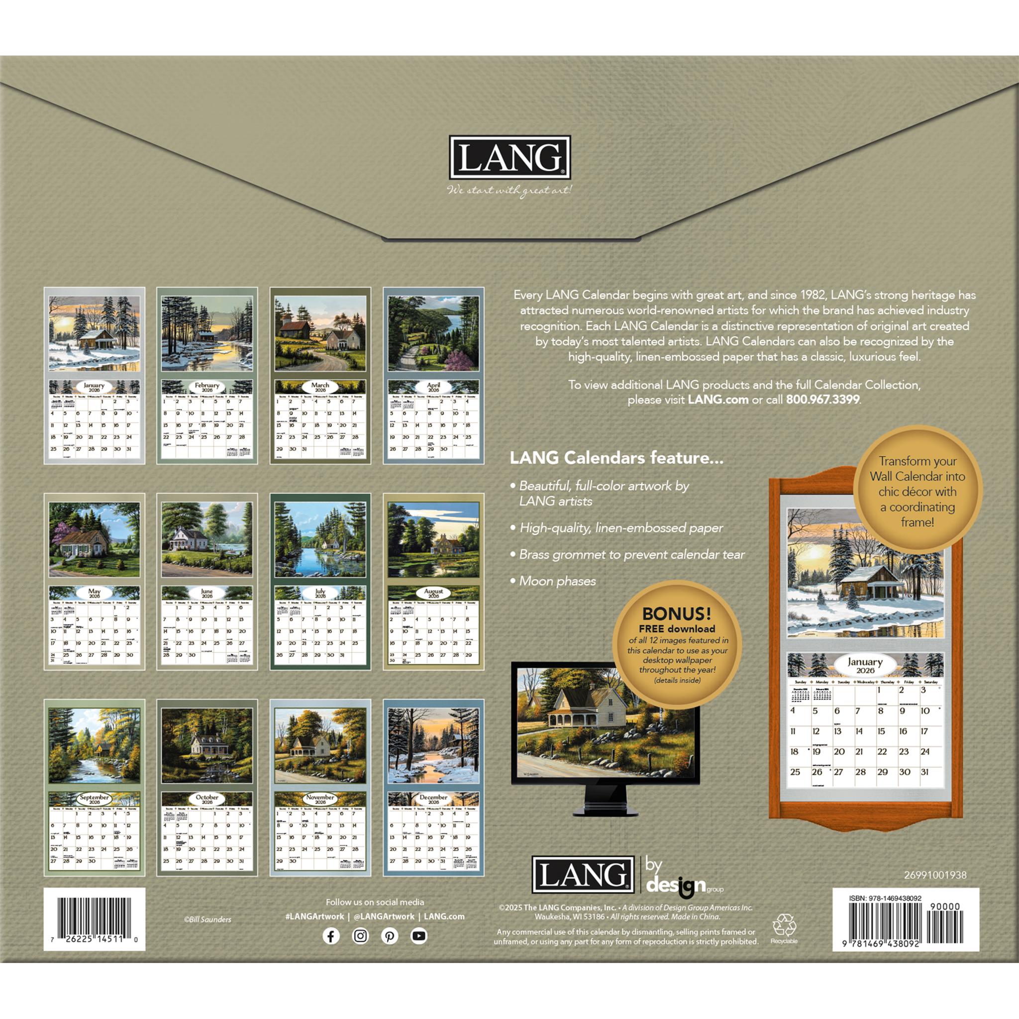 Road Home 2026 Wall Calendar