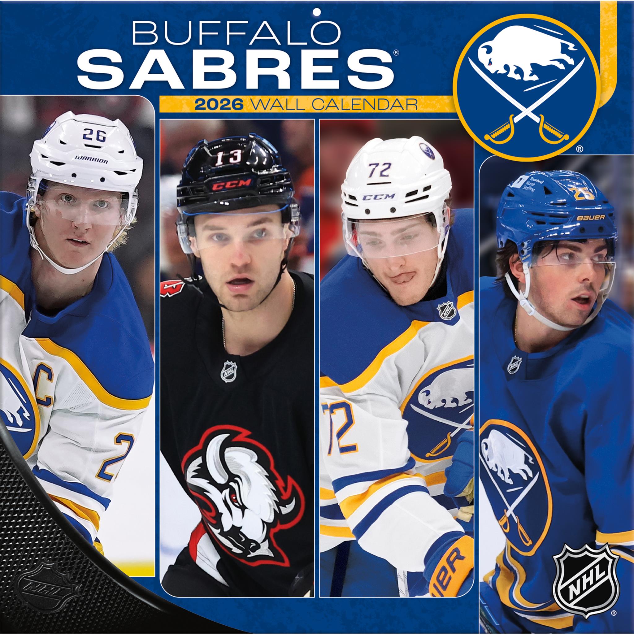 NHL Buffalo Sabres 2026 Wall Calendar