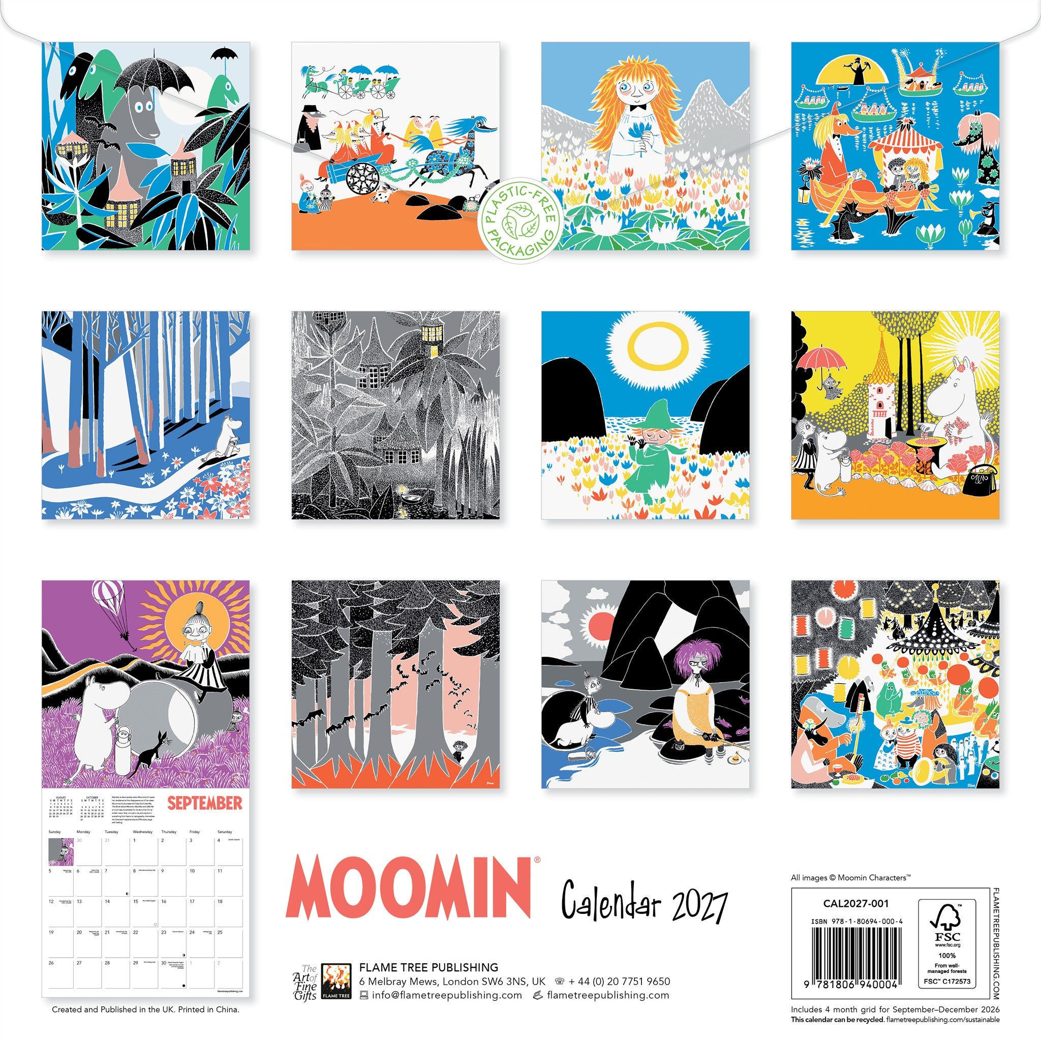 Moomin 2027 Wall Calendar - Online Only