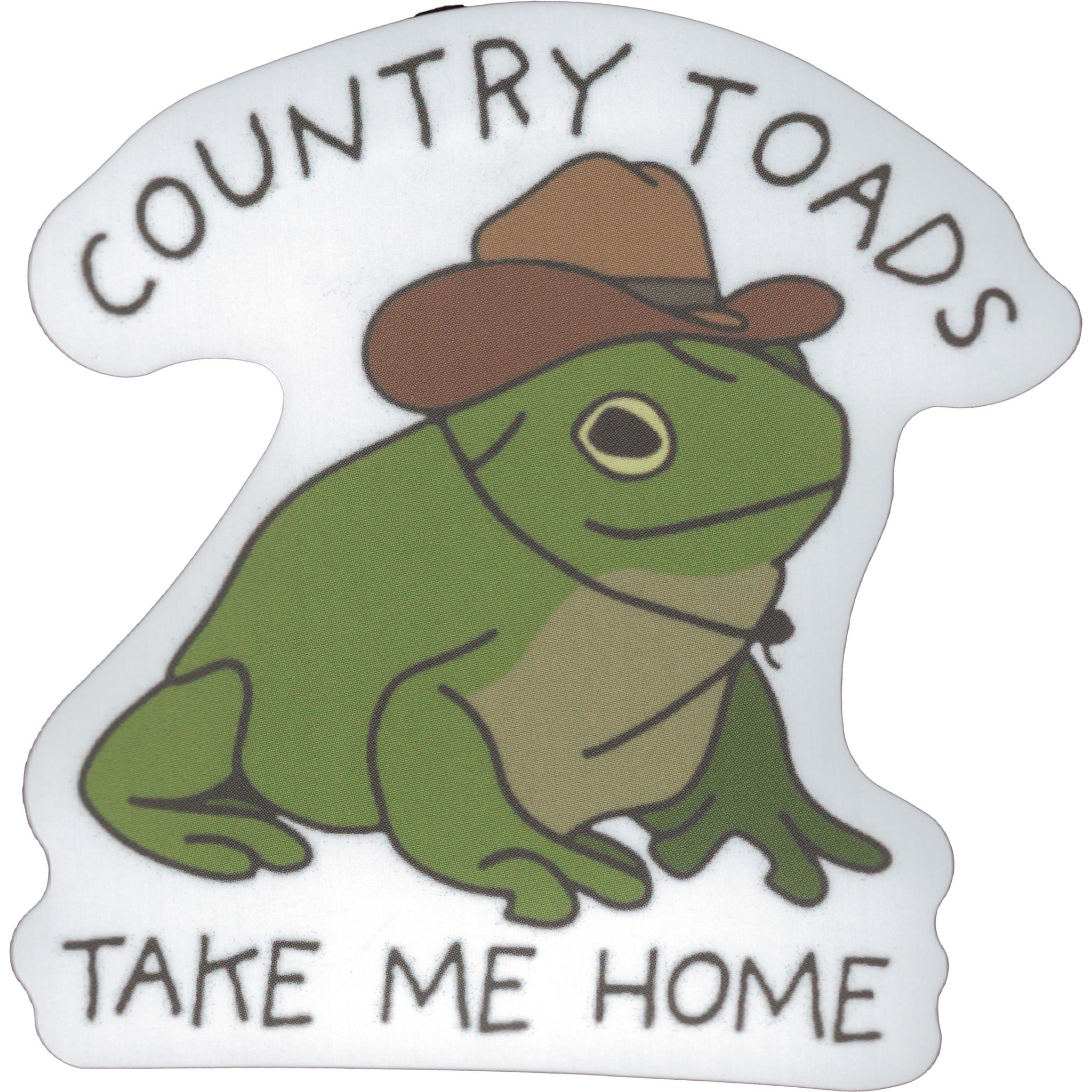Country Toads Vinyl Sticker - Calendar Club Canada