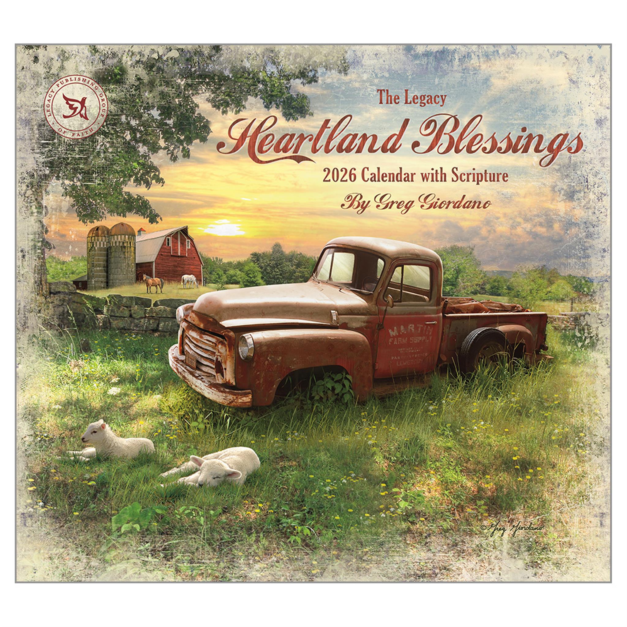 Heartland Blessings 2026 Deluxe Wall Calendar - Online Only