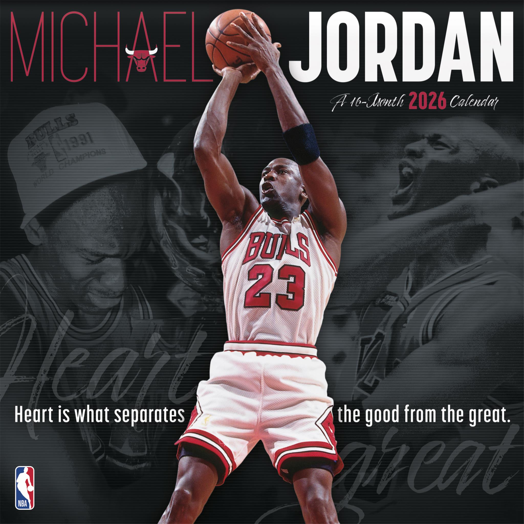 NBA Michael Jordan 2026 Wall Calendar