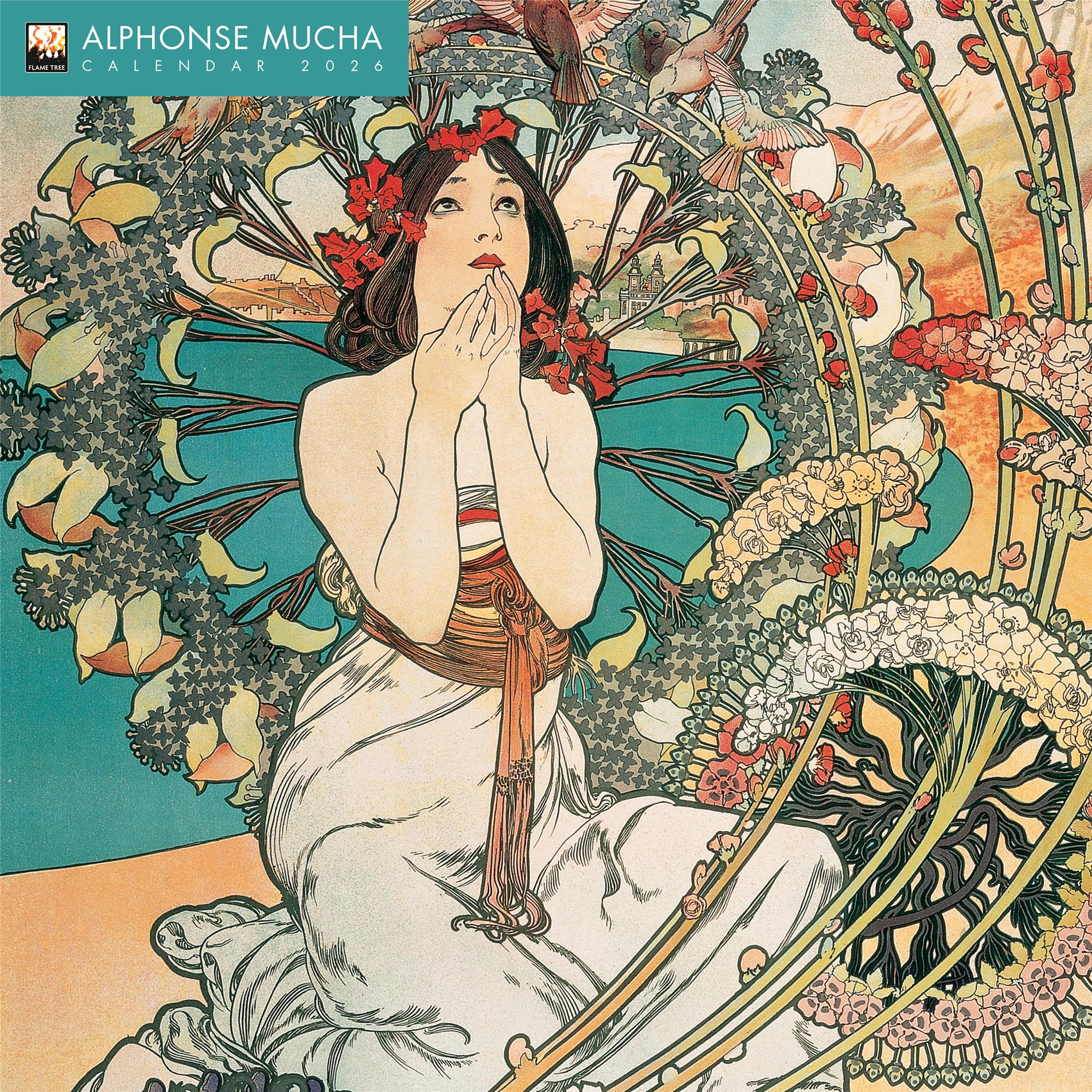 Alphonse Mucha 2026 Wall Calendar - Online Only