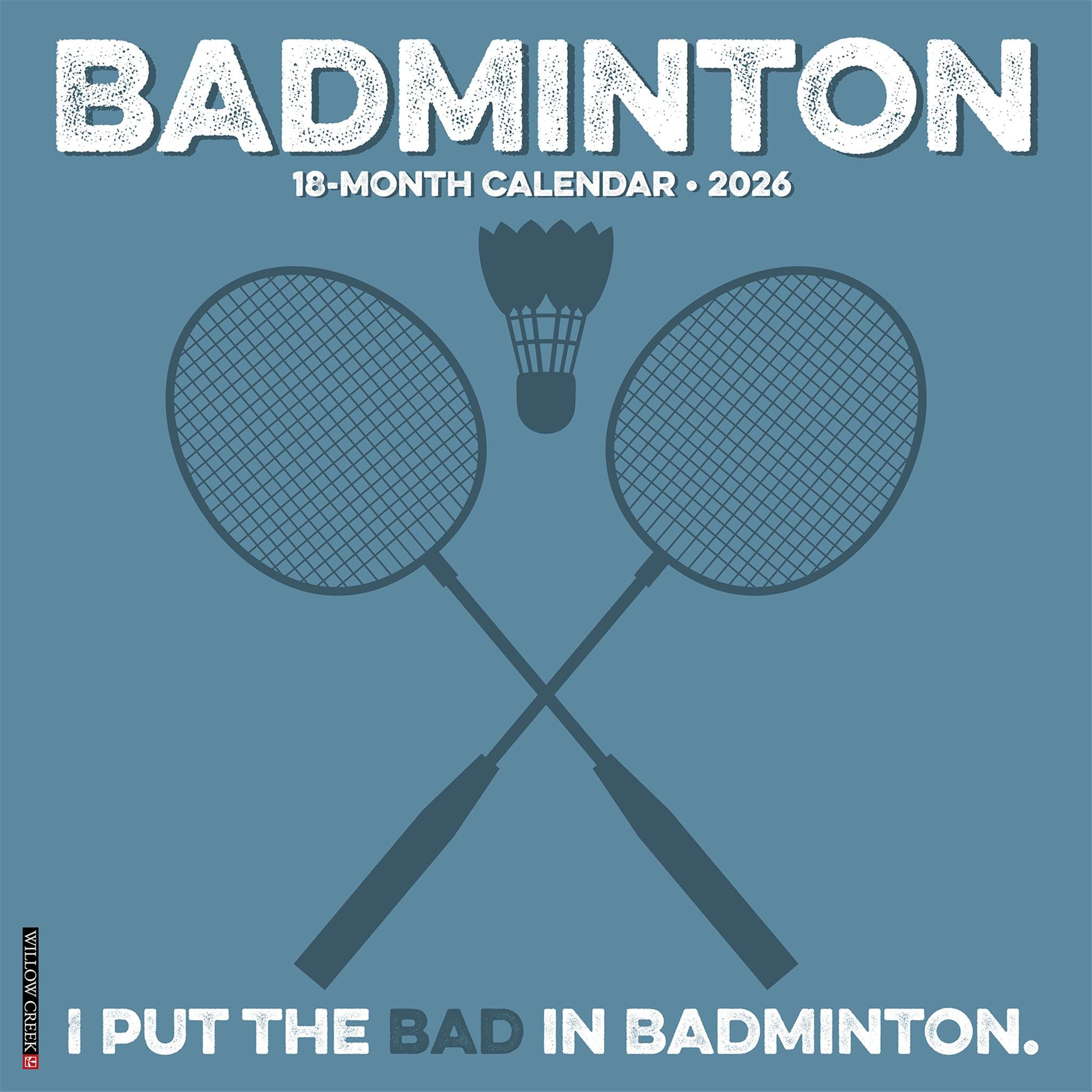 Badminton 2026 Wall Calendar - Online Only