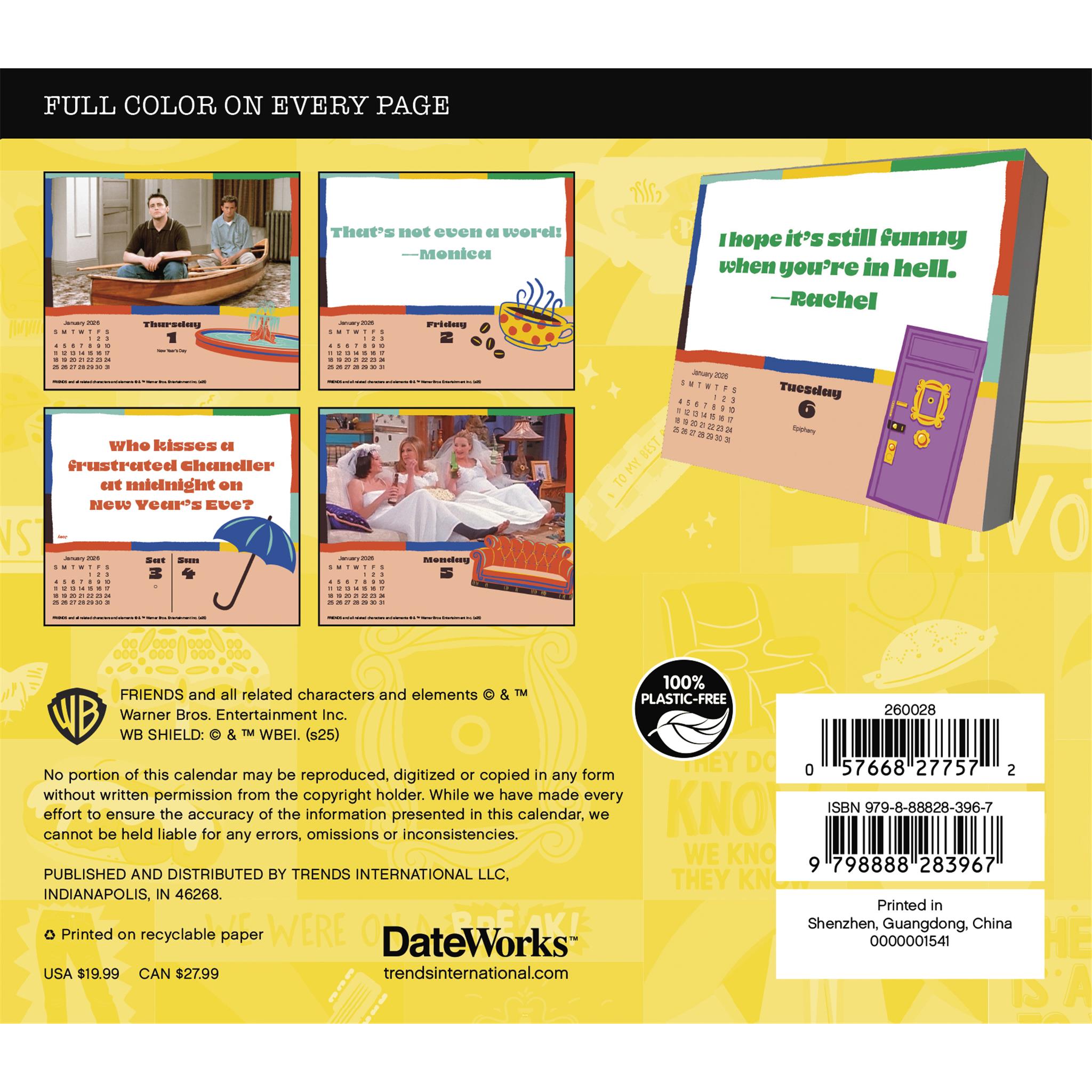 Friends 2026 Box Calendar