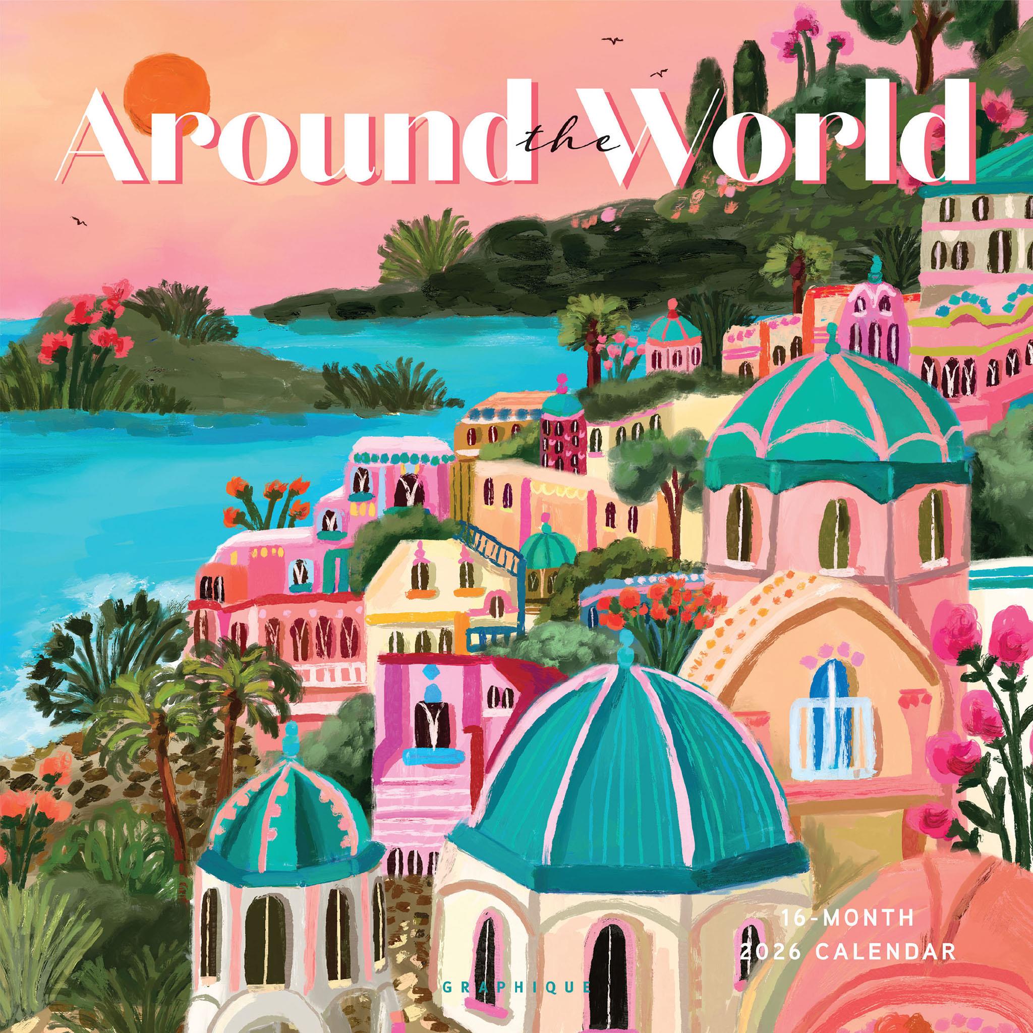 Around The World 2026 Wall Calendar - Online Only