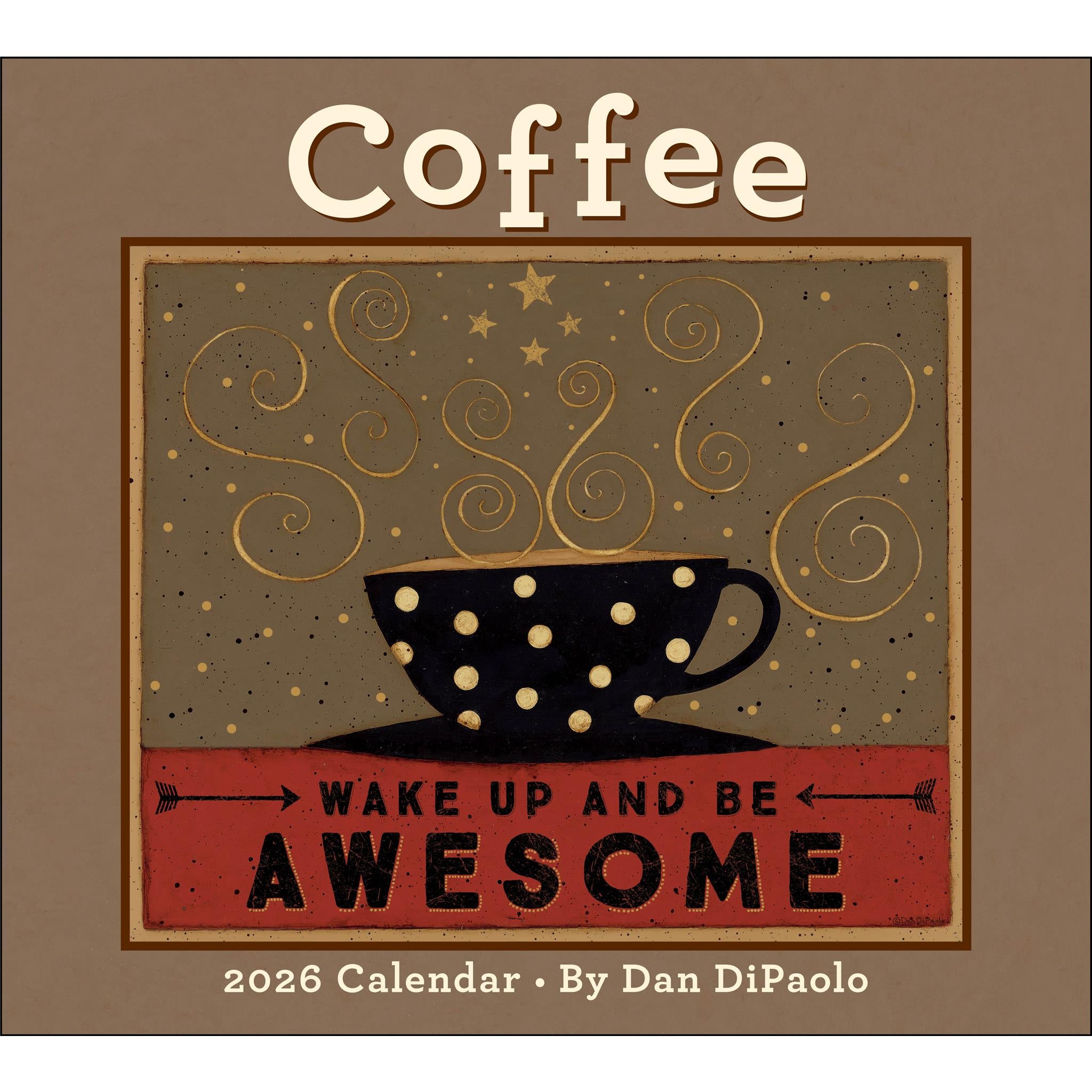 Coffee 2026 Deluxe Wall Calendar