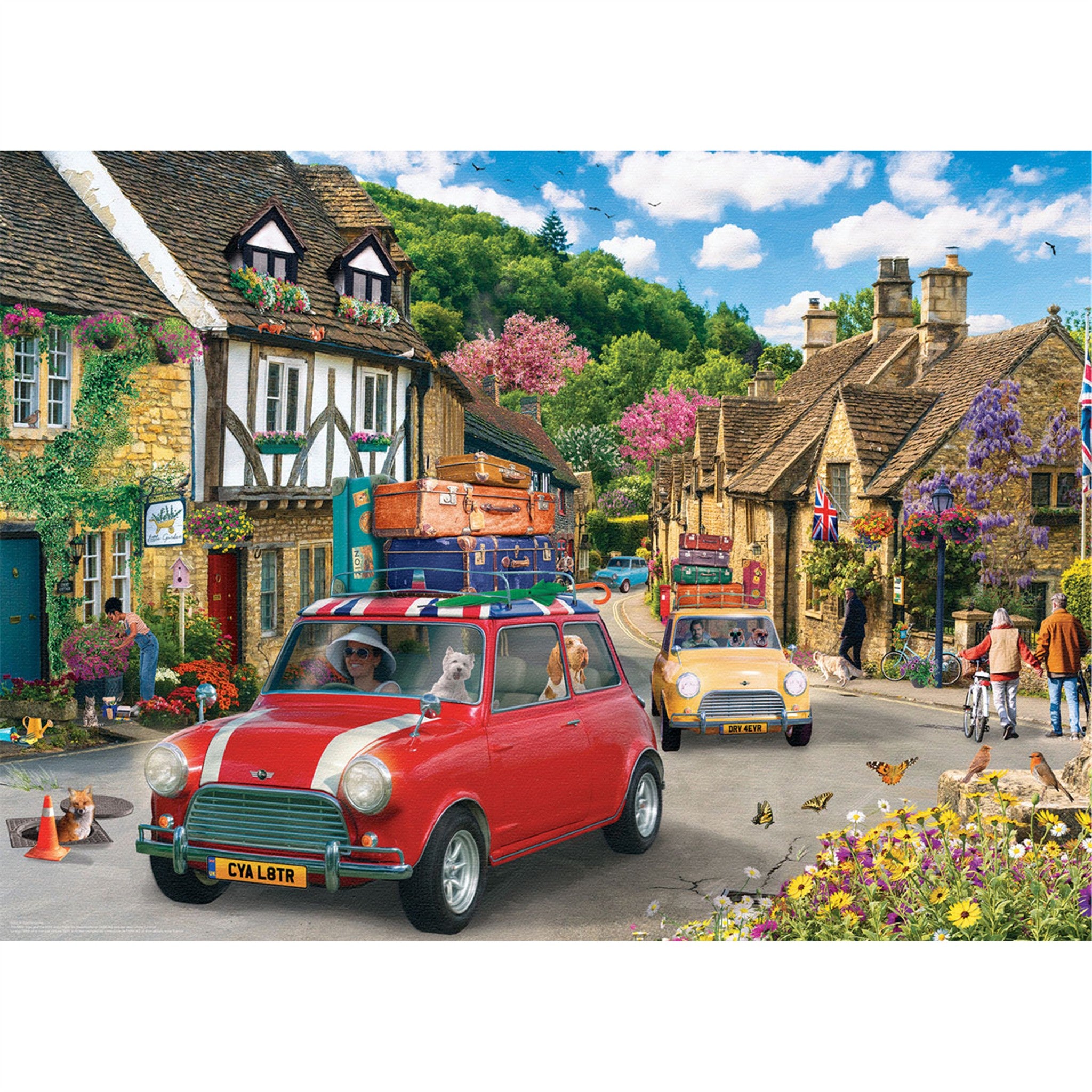 Traveling Mini Cooper 1000 Piece Puzzle