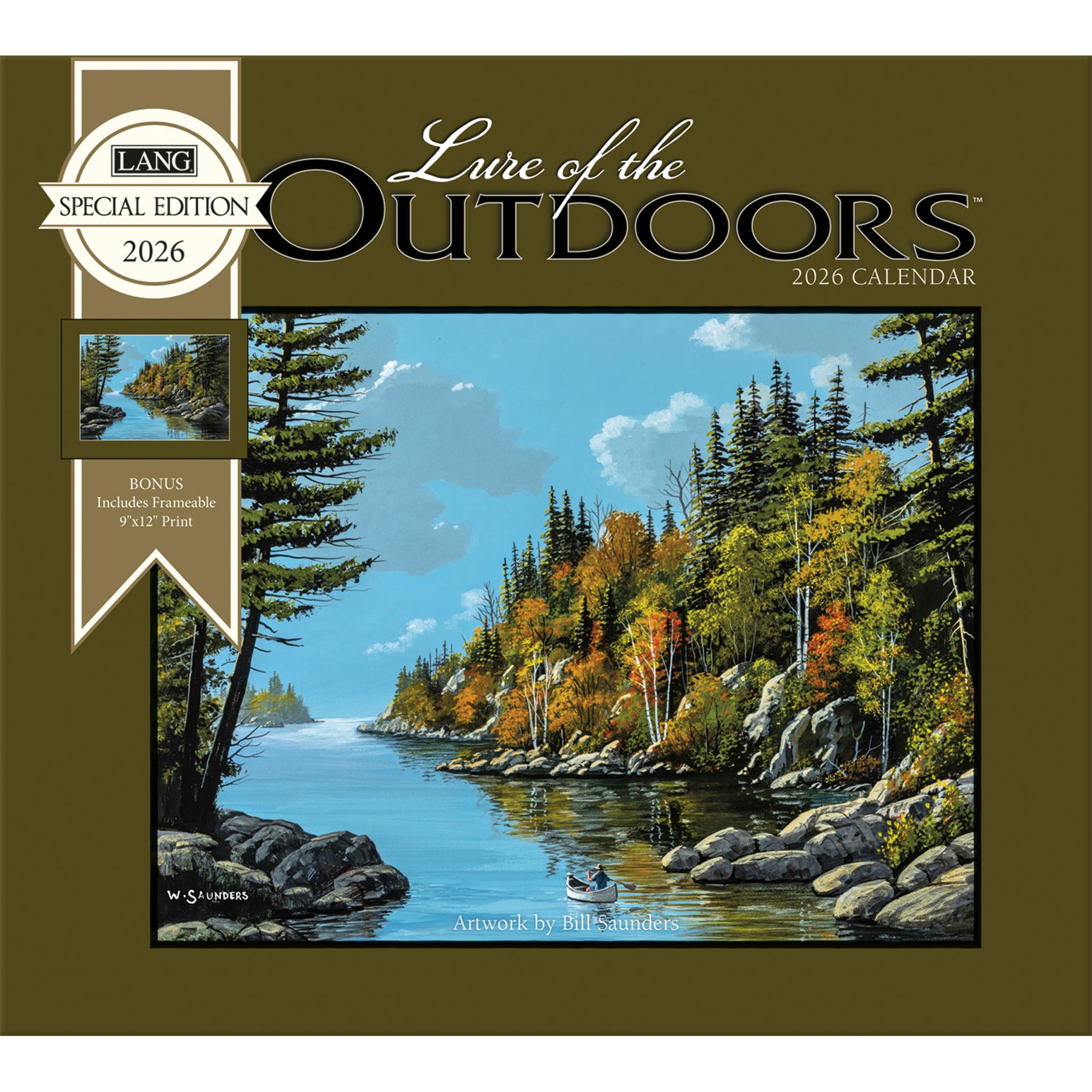 Lure Of The Outdoors 2026 Special Edition Wall Calendar with Print