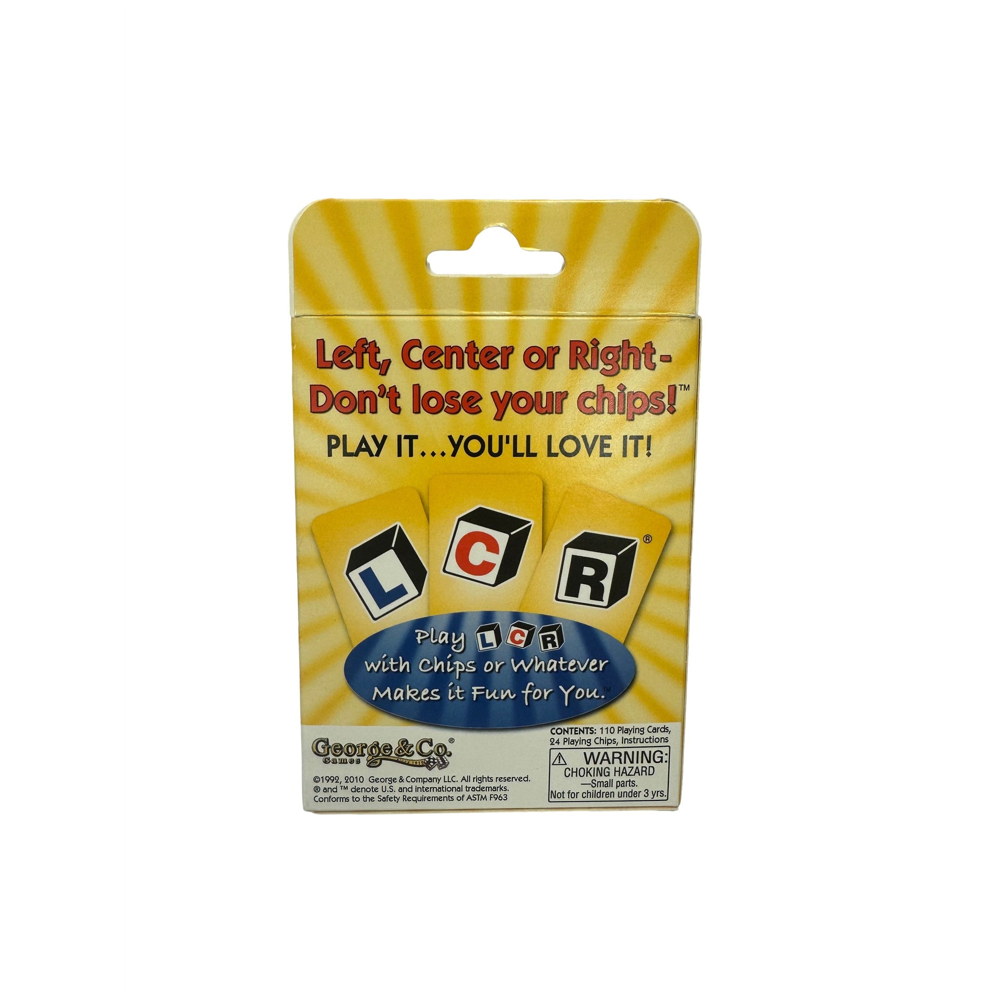 LCR Left Center Right Card Game