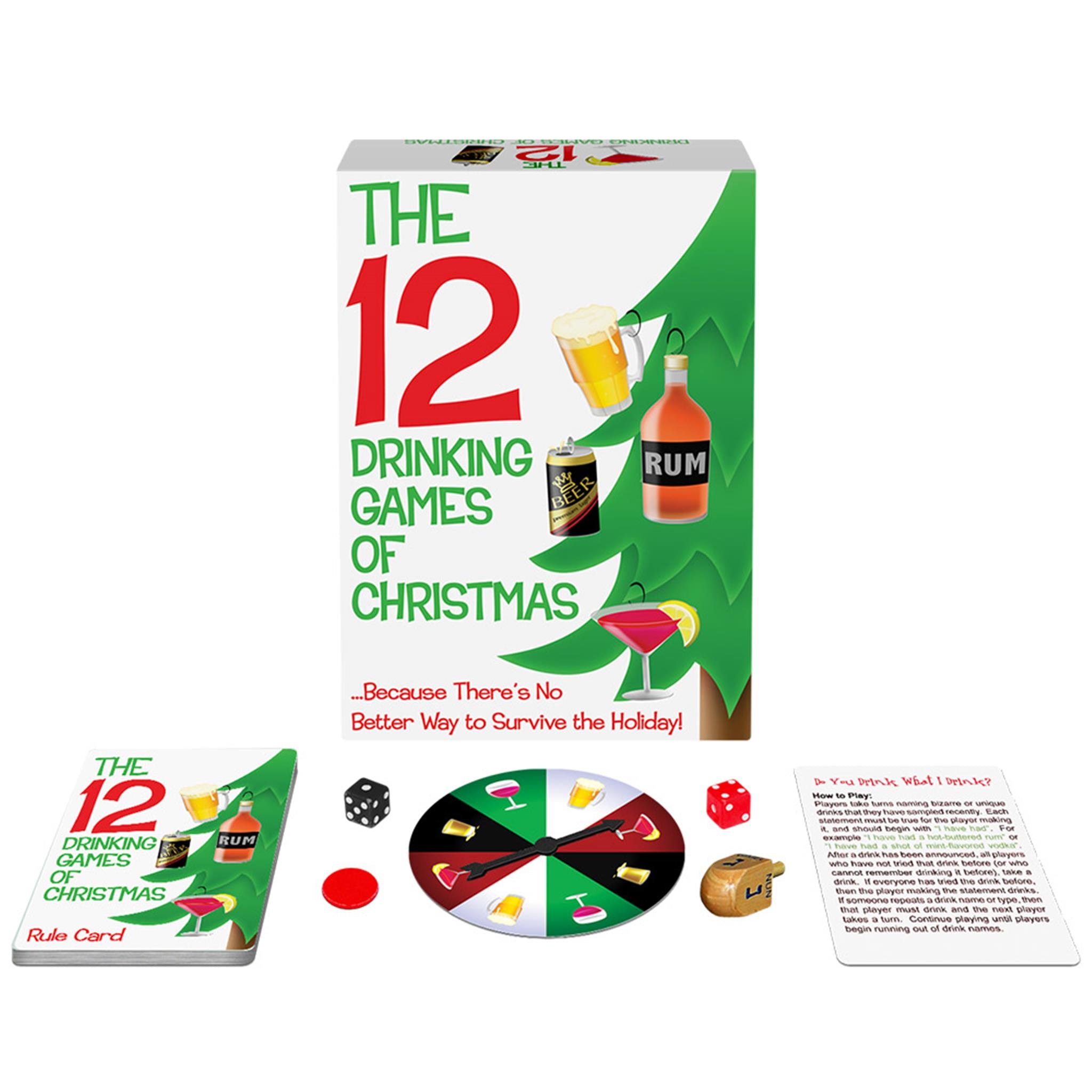12 Drinking Games of Christmas Party Game - Calendar Club Canada