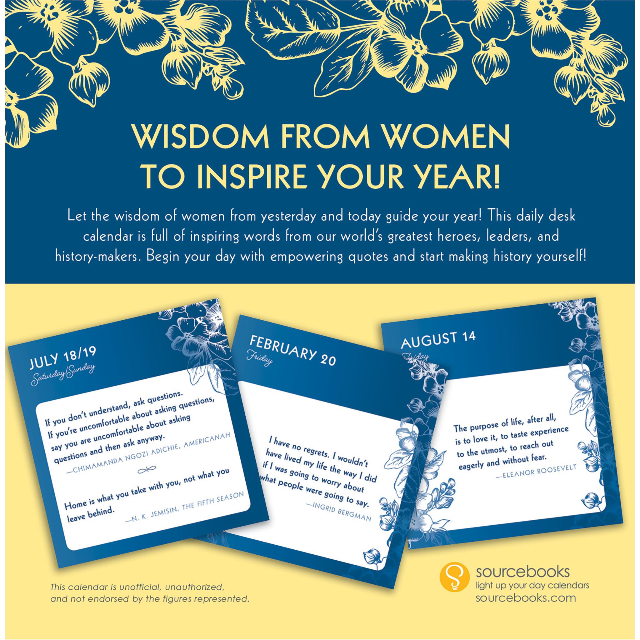 Great Quotes From Great Women 2026 Box Calendar - Online Only