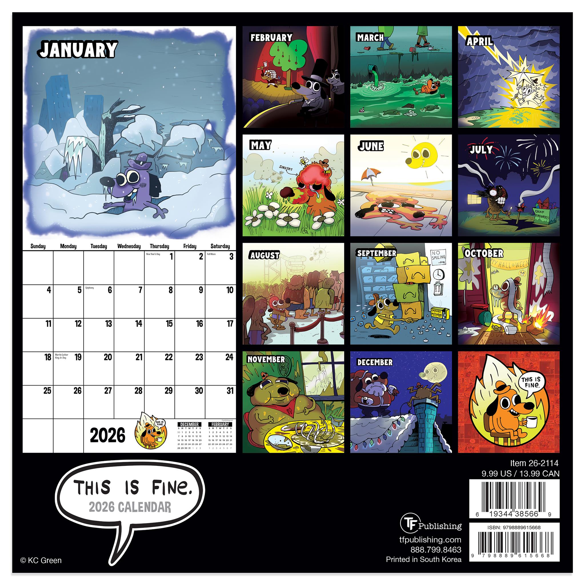 This is Fine 2026 Mini Calendar