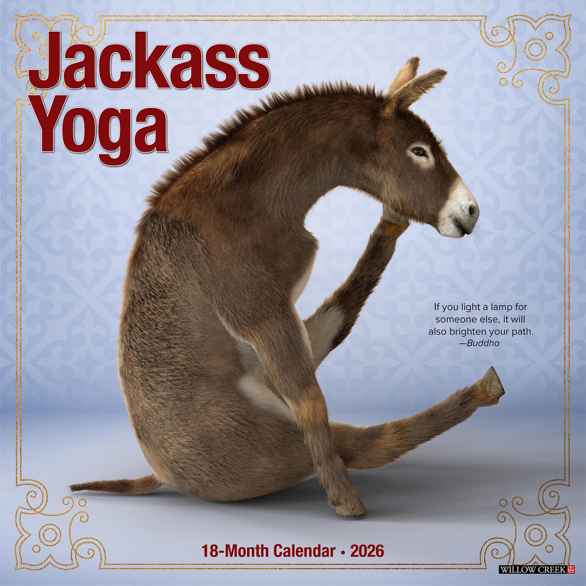Jackass Yoga 2026 Wall Calendar