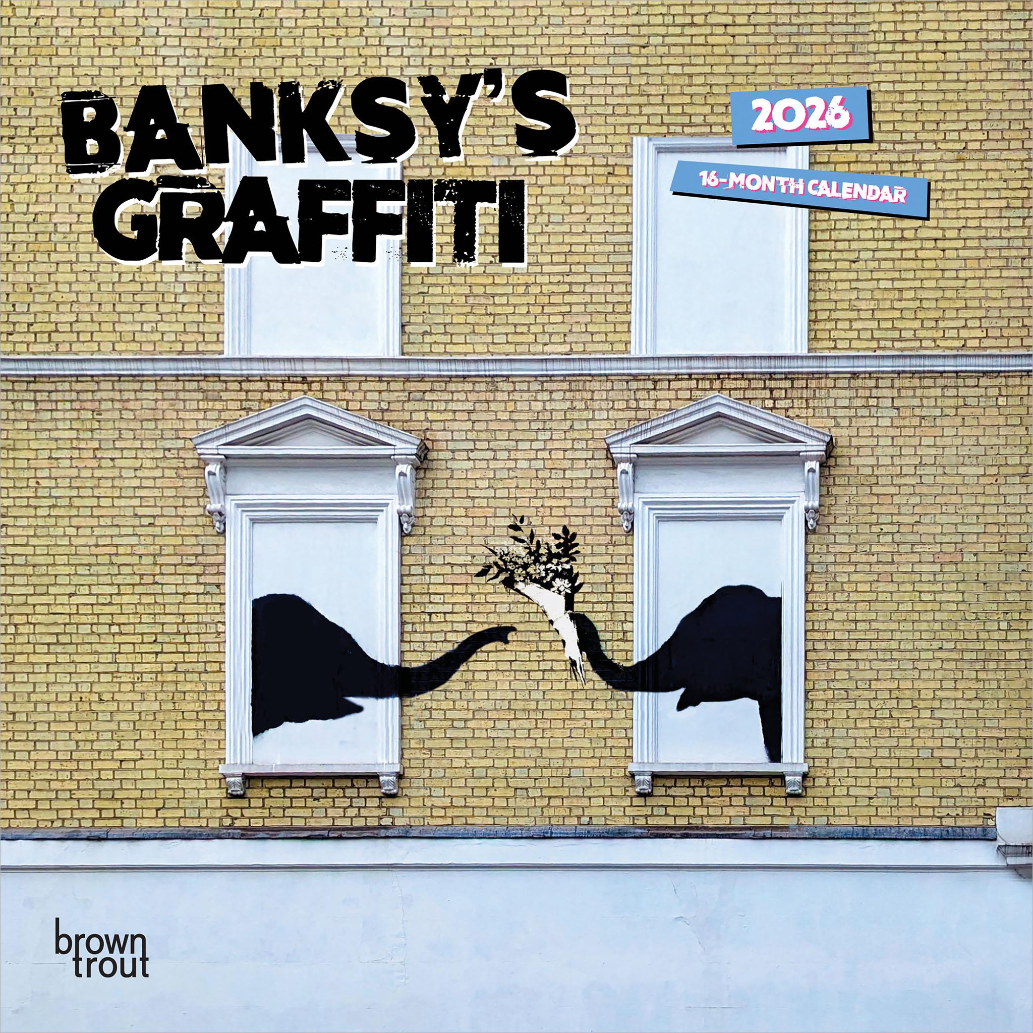 Banksys Graffiti 2026 Mini Calendar - Online Only