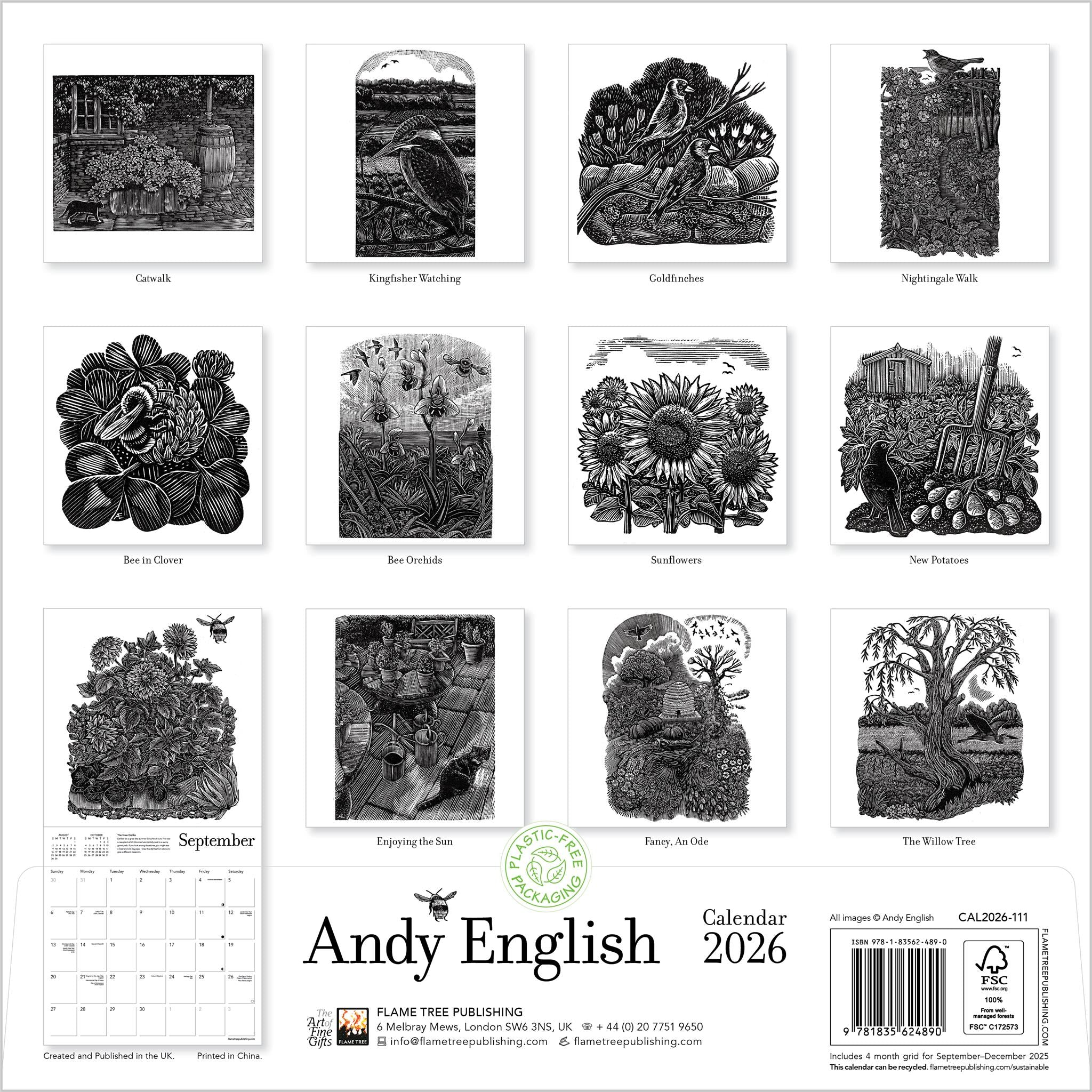 Andy English 2026 Wall Calendar - Online Only