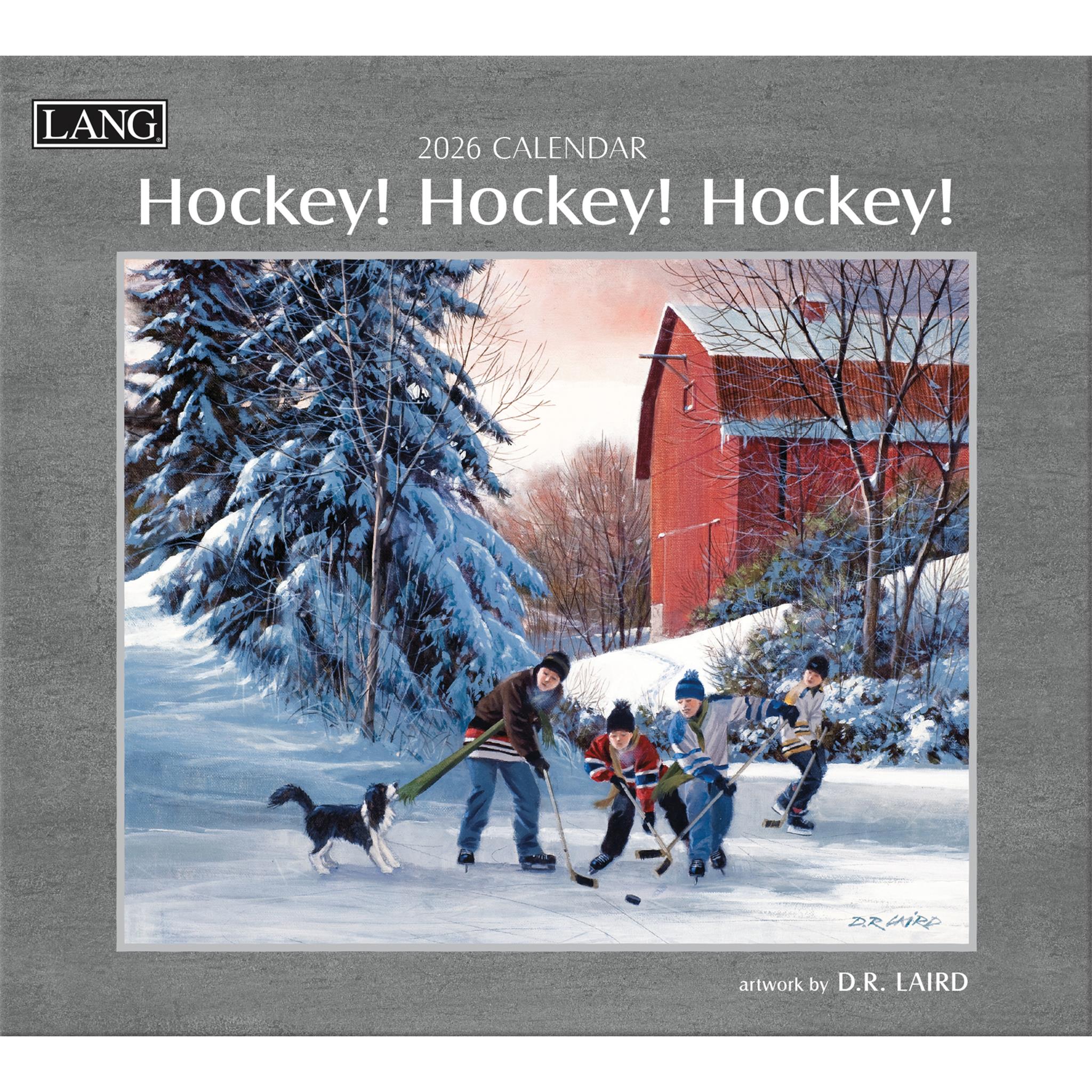 Hockey Hockey Hockey 2026 Deluxe Wall Calendar