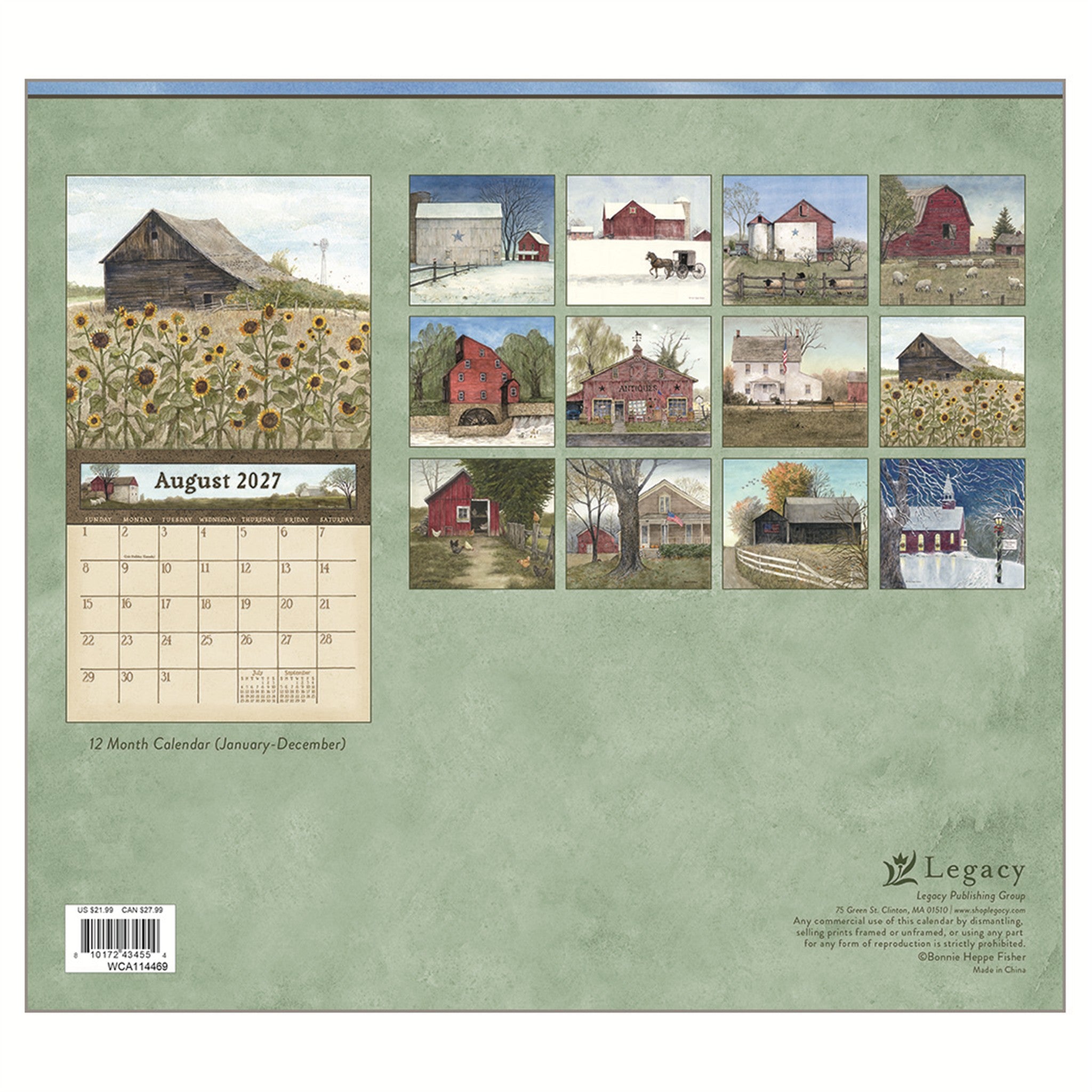 Country Path 2027 Wall Calendar