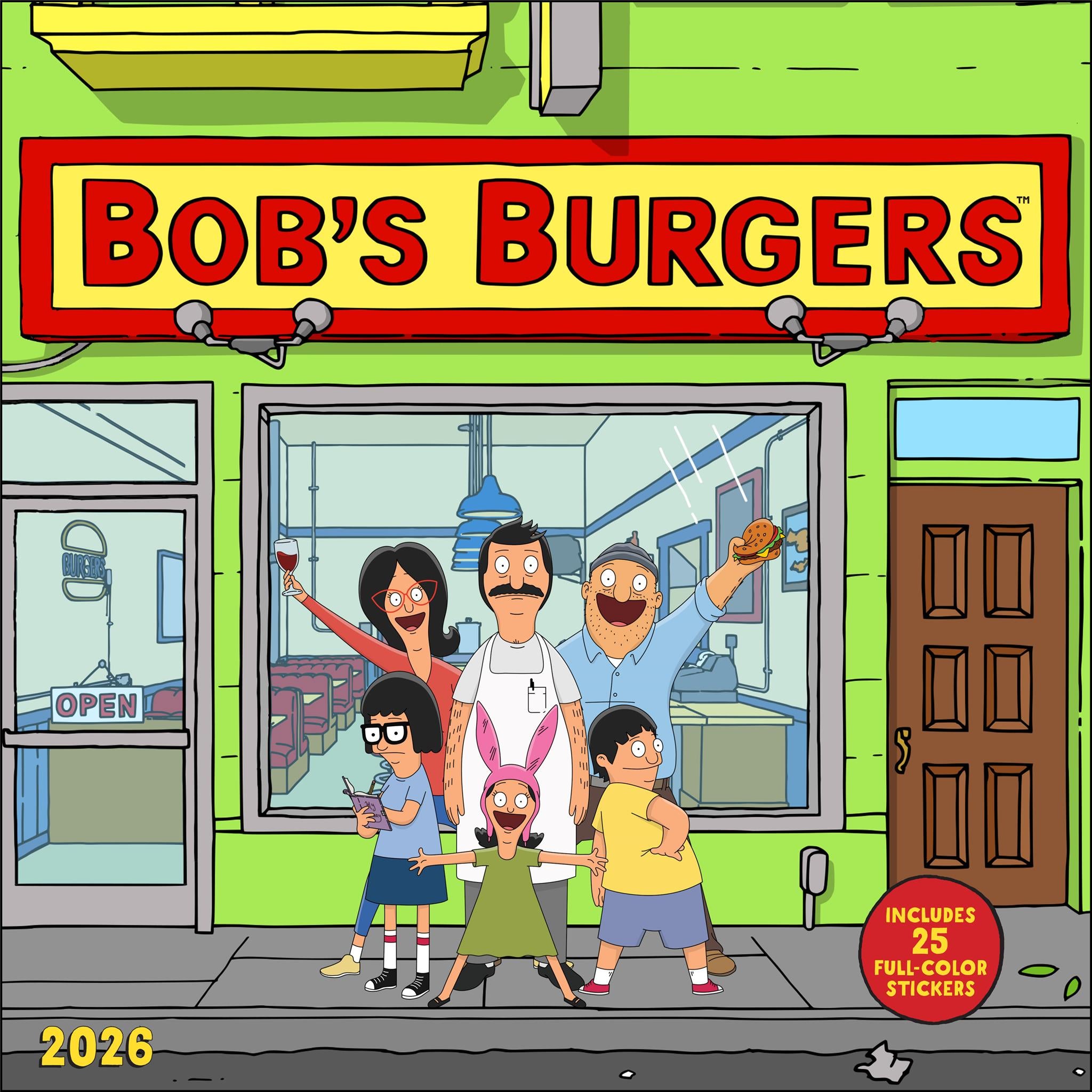 Bob's Burgers 2026 Wall Calendar