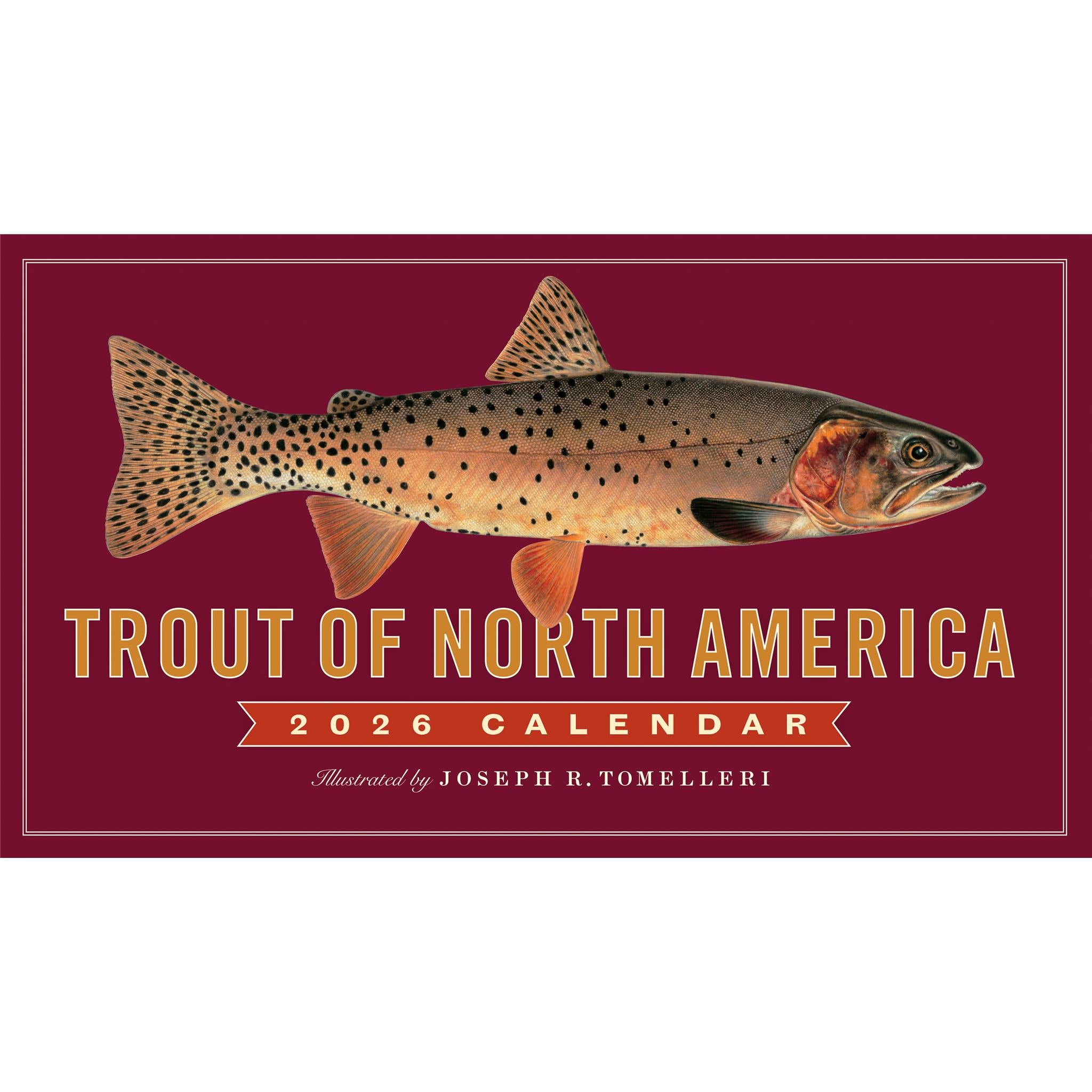 Trout Of North America 2026 Wall Calendar