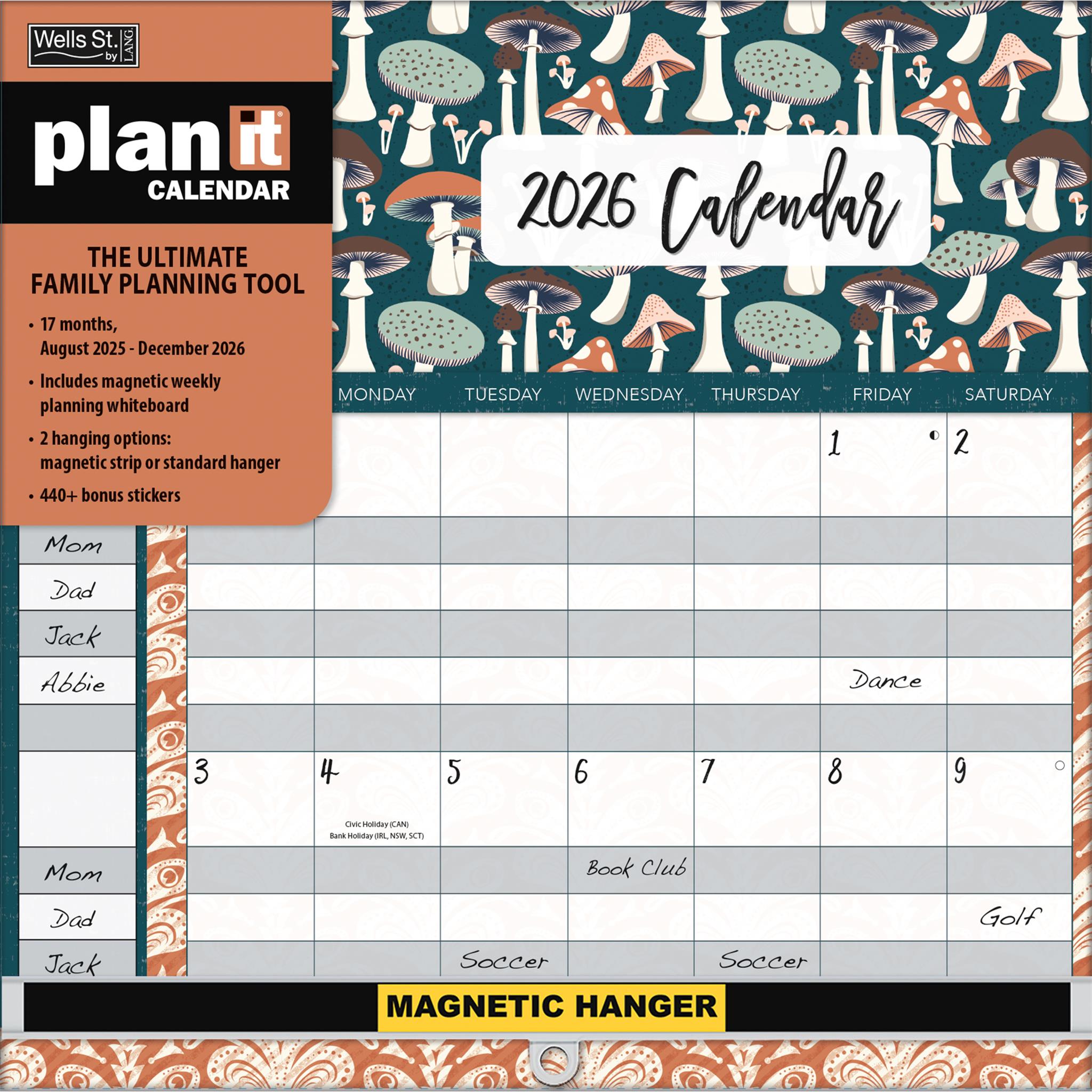 Flora & Fauna 2025-2026 Plan It Wall Calendar - Online Only