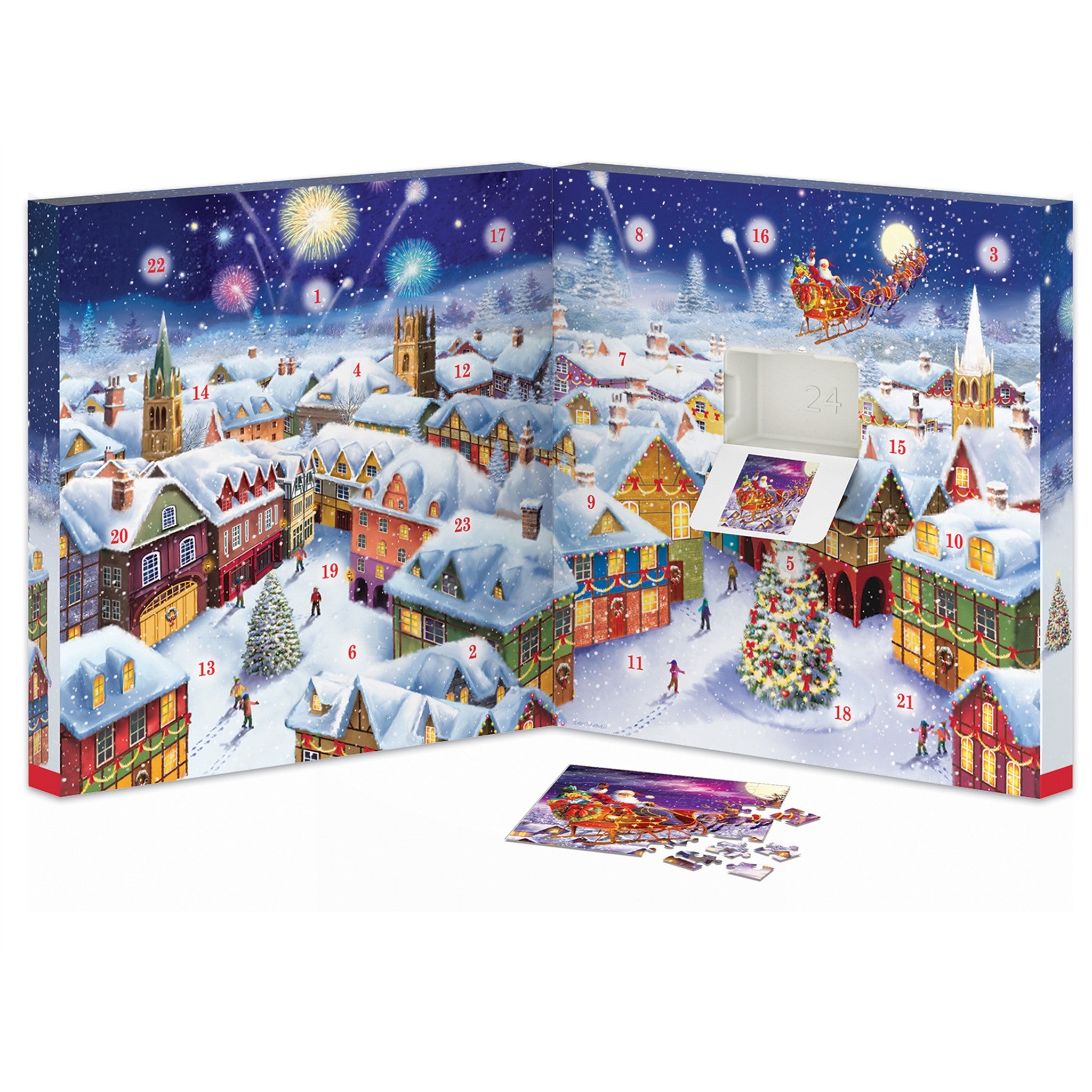 Christmas Memories Treadwell Advent Calendar 24 Mini 50 Piece Puzzles