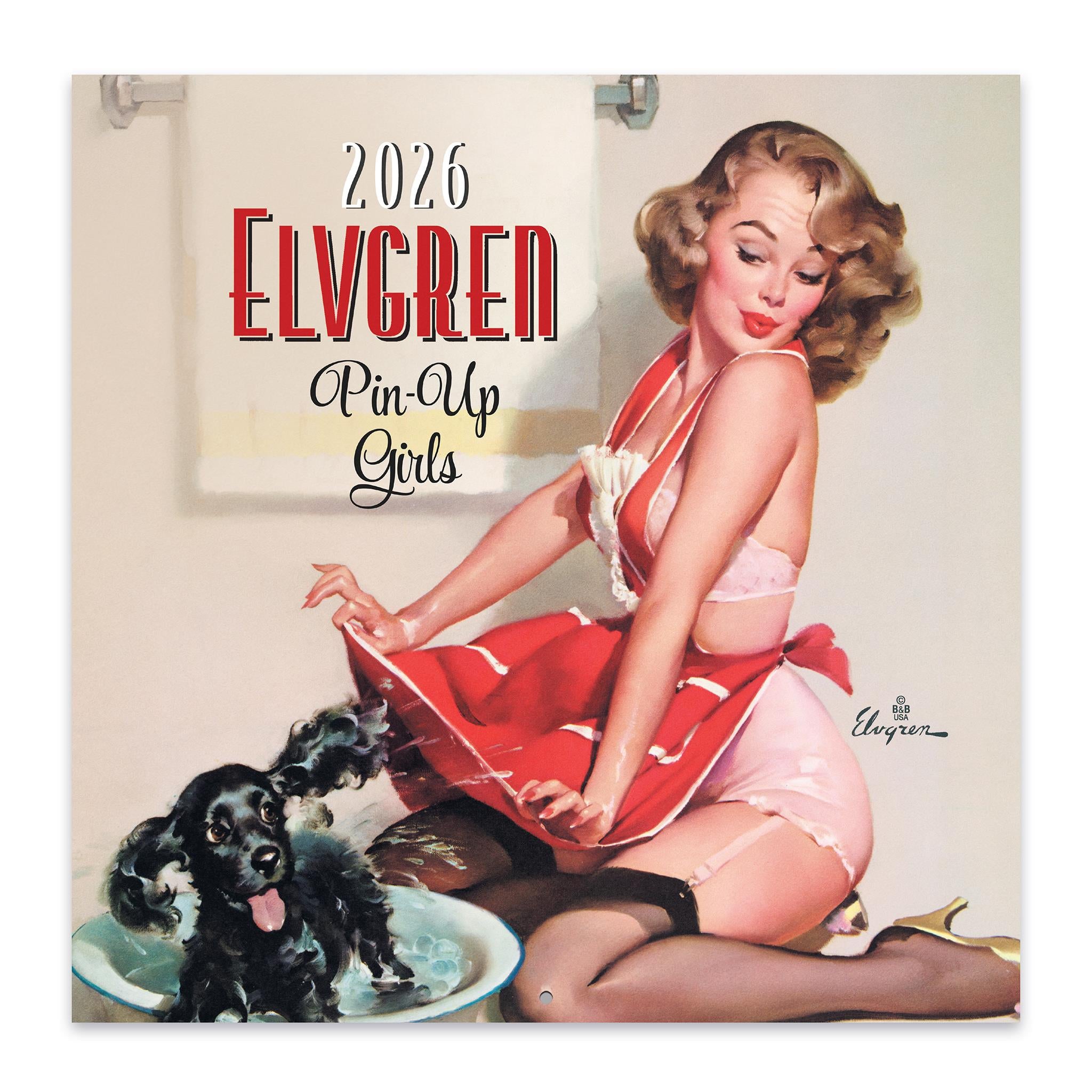 Elvgren Pin Up Girls 2026 Wall Calendar