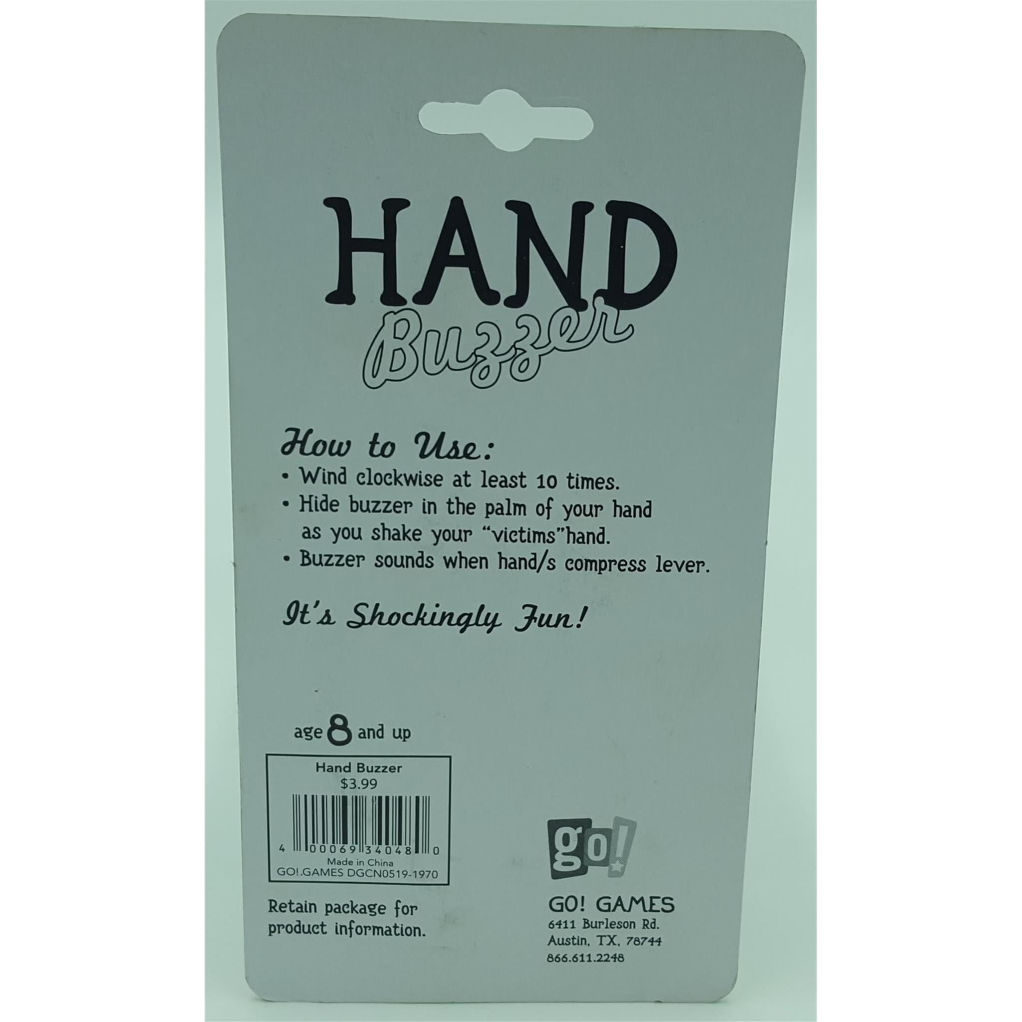 Hand Buzzer - Calendar Club Canada
