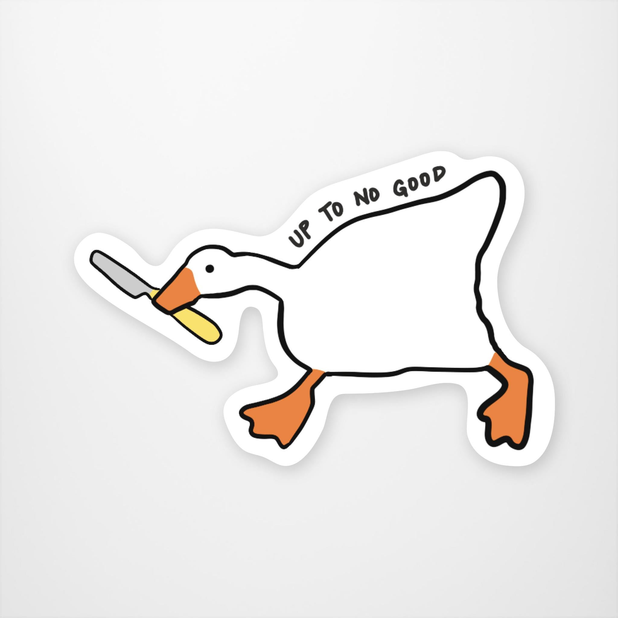 Untitled Goose Game Vinyl Sticker