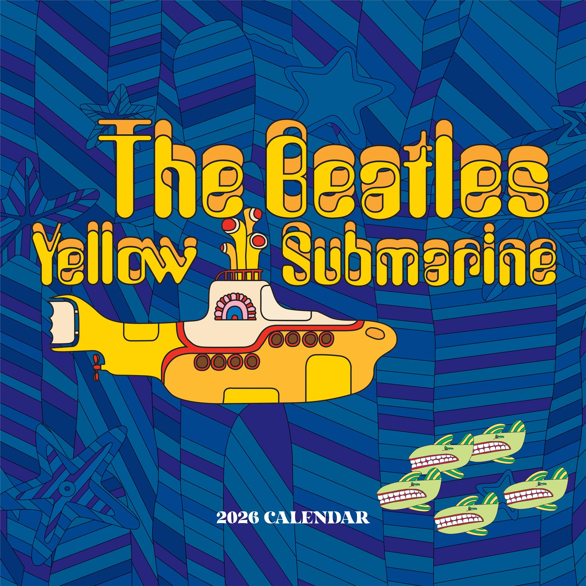 Beatles Yellow Submarine 2026 Wall Calendar - Online Only