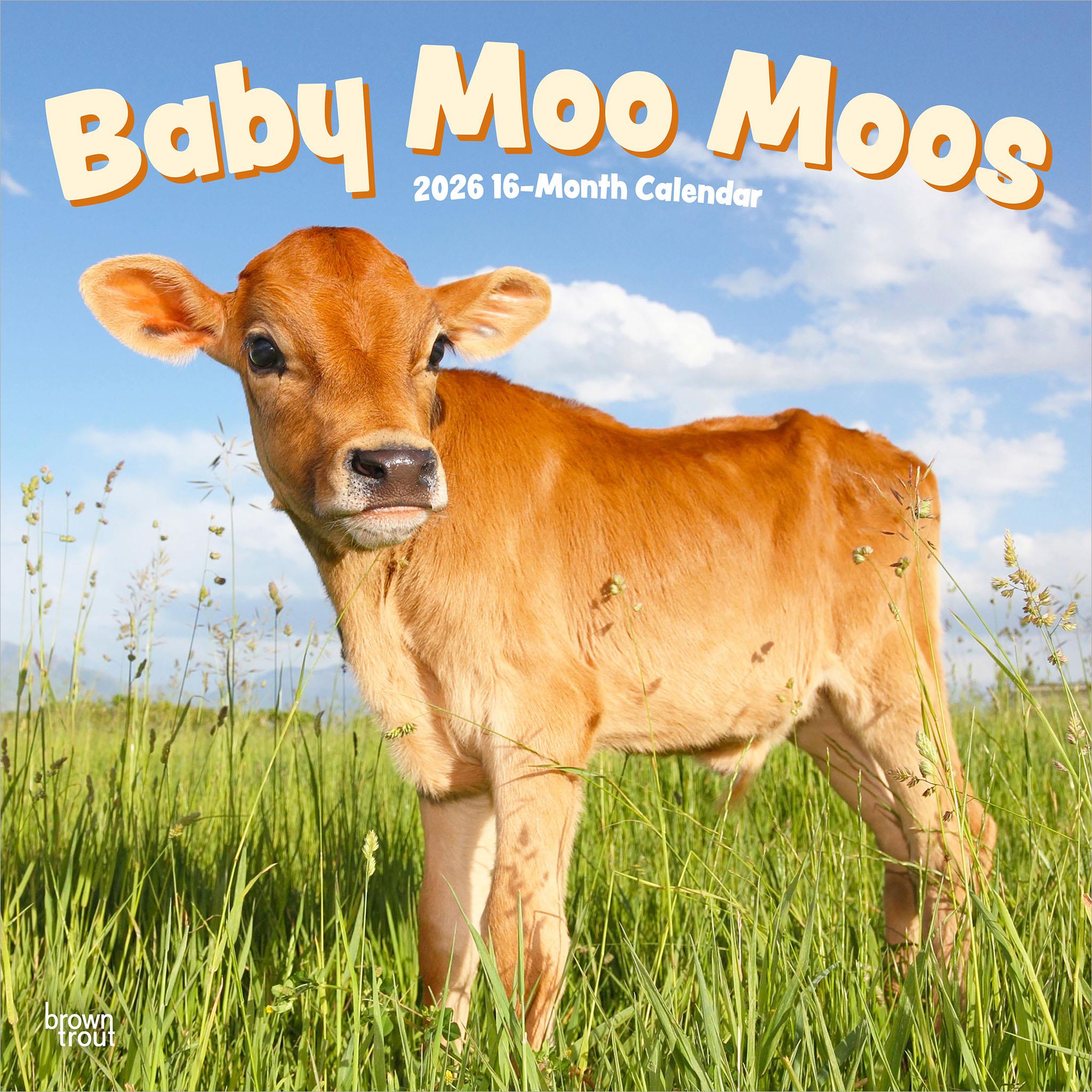 Baby Moo Moos 2026 Wall Calendar - Online Only