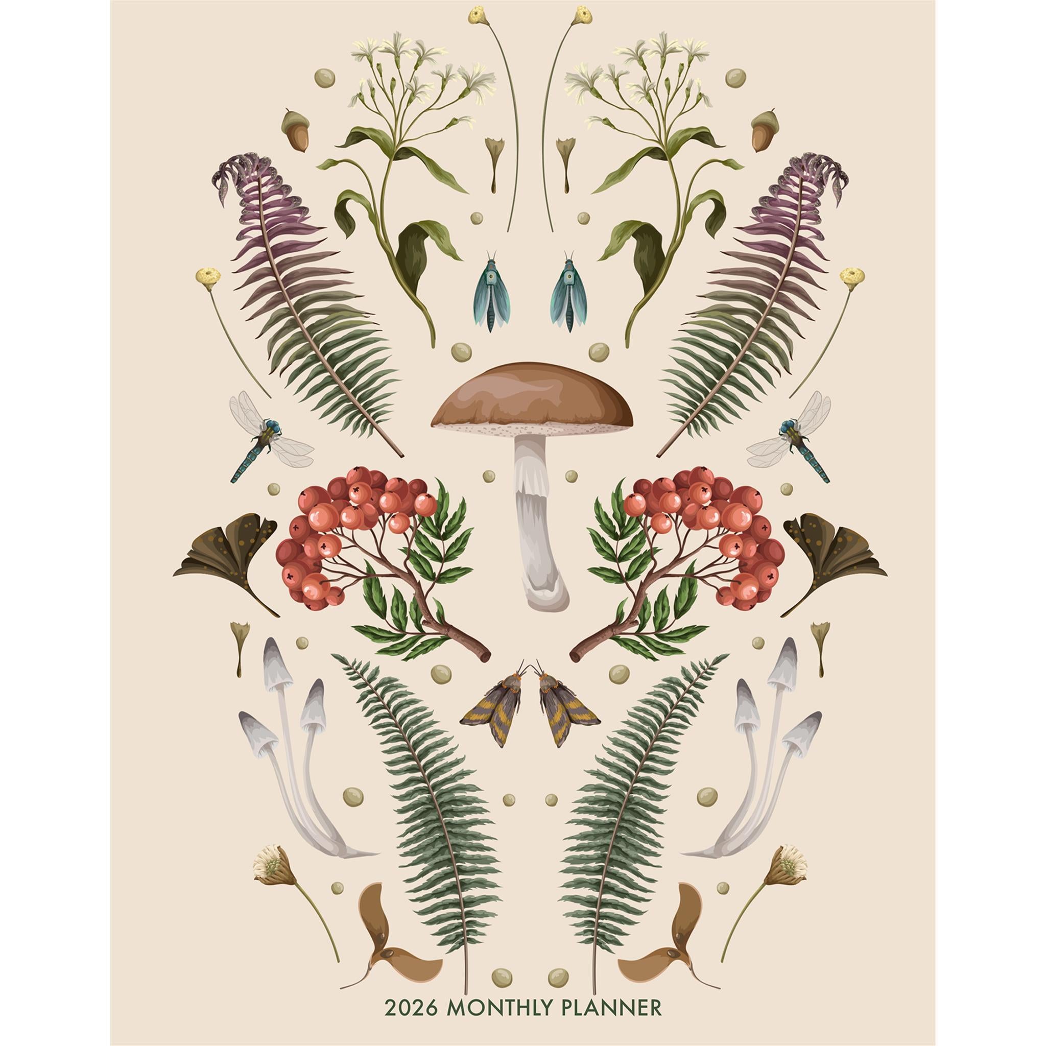 Magic Mushrooms 2026 Monthly Planner Calendar - Calendar Club Canada