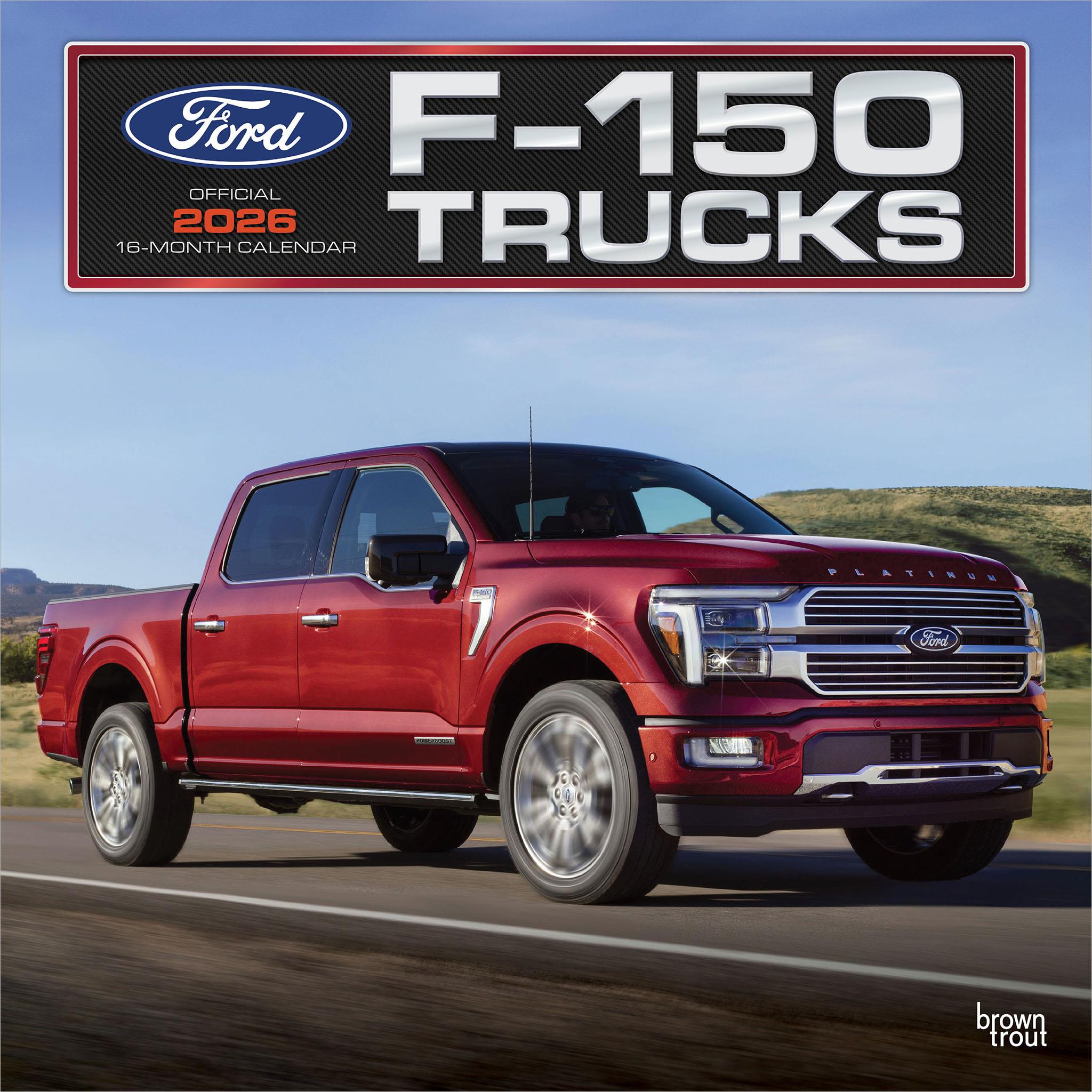 Ford F150 Trucks 2026 Wall Calendar