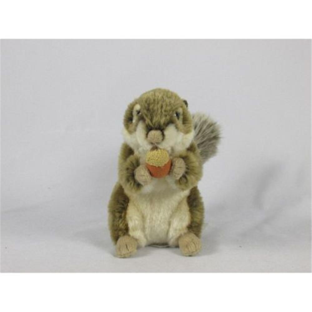 Lifelike Standing Brown Squirrel Plush 7in product image