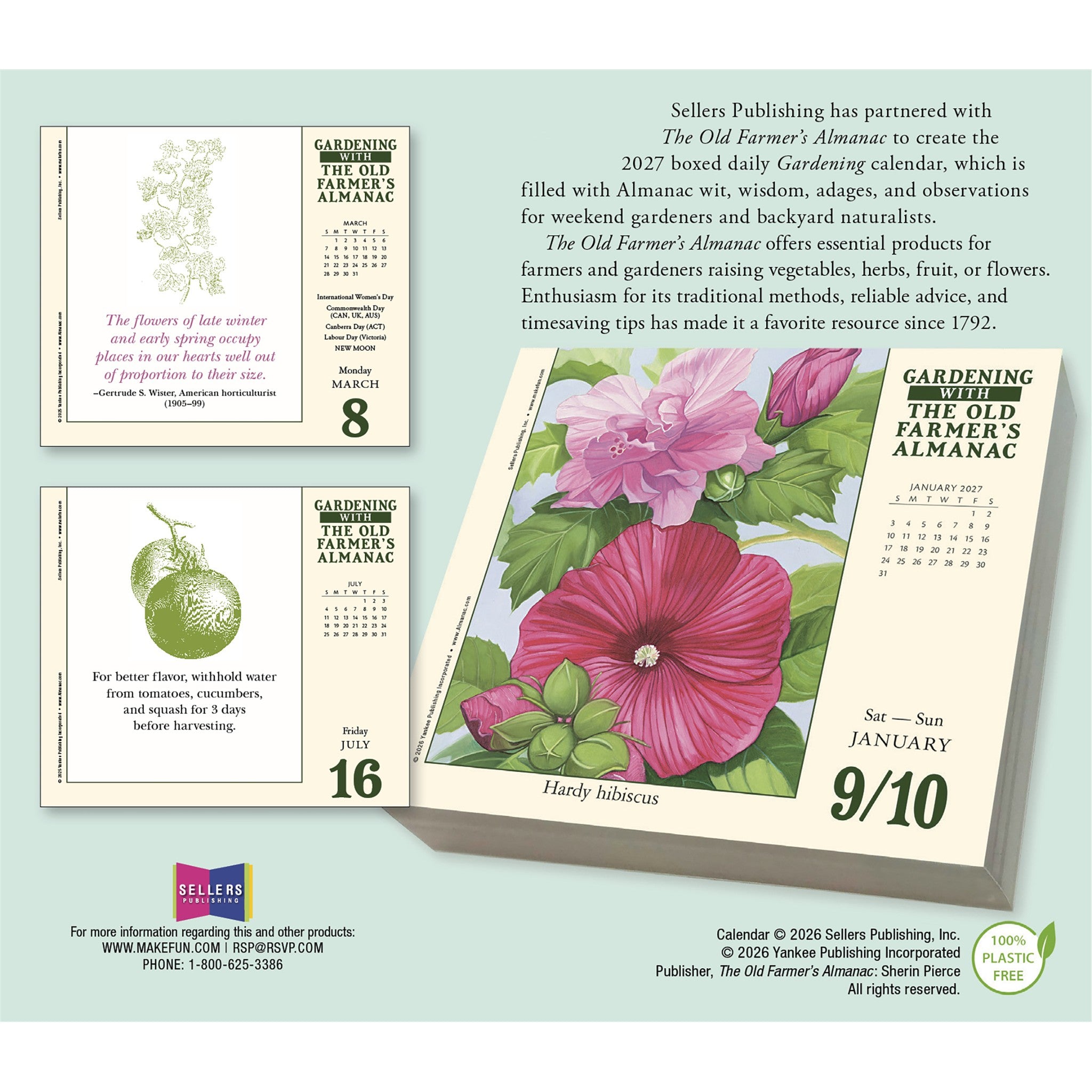 Old Farmer’s Almanac Gardening 2027 Box Calendar