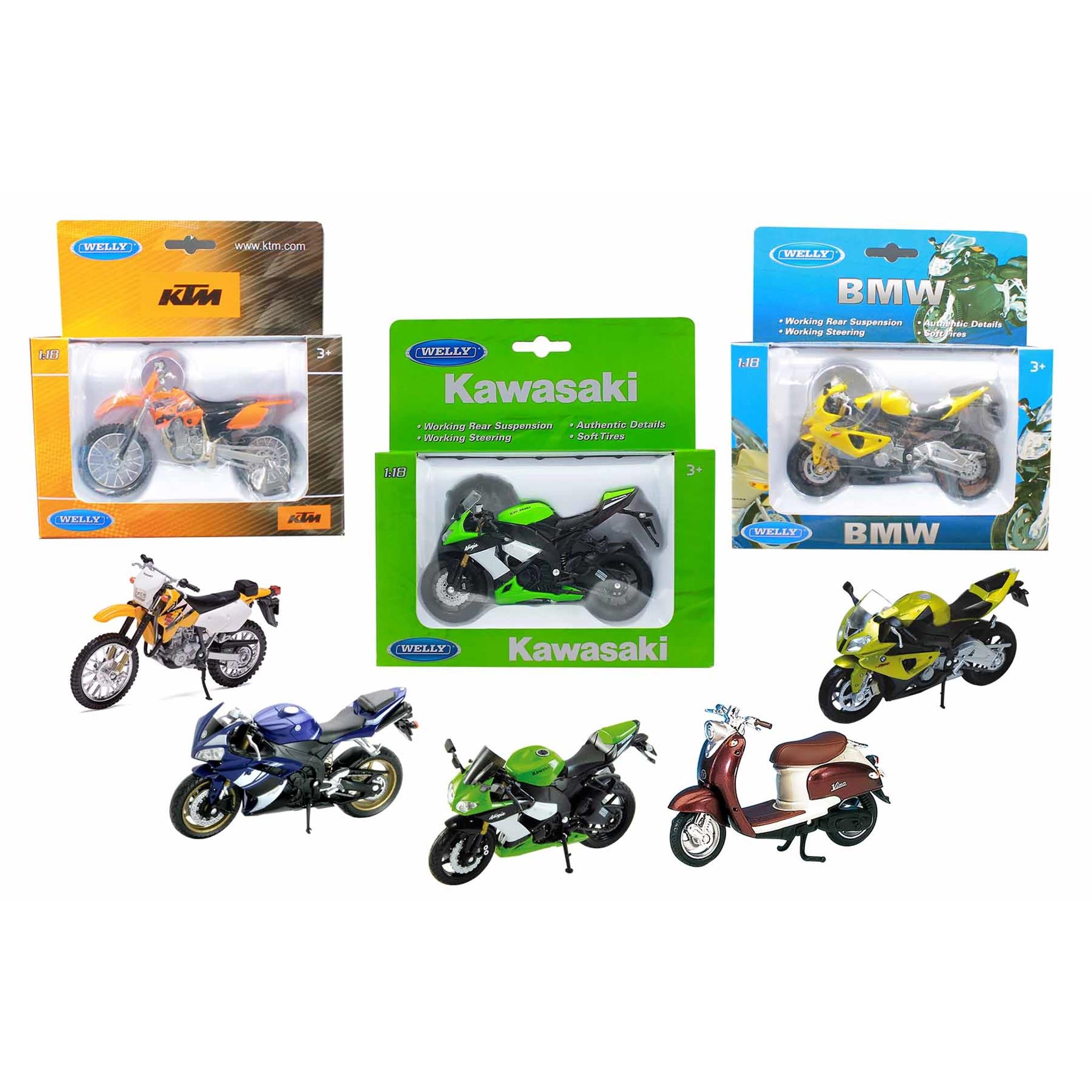 Die Cast Motorcycle Assorted Models
