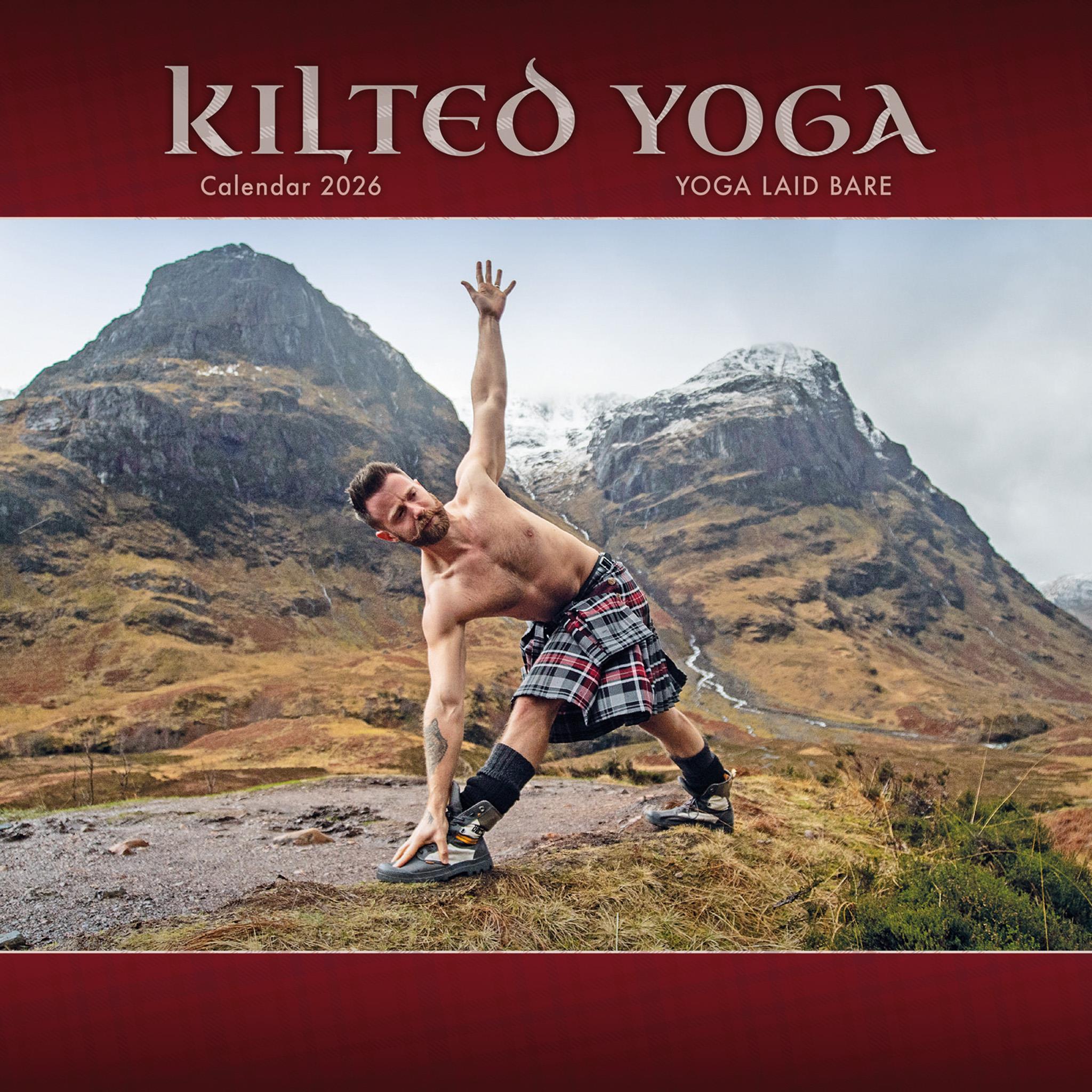 Kilted Yoga 2026 Wall Calendar