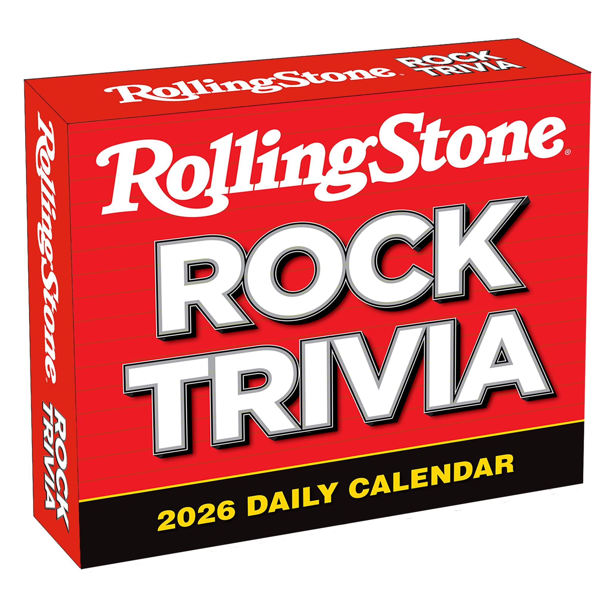 Rolling Stone Rock Trivia 2026 Box Calendar - Online Only