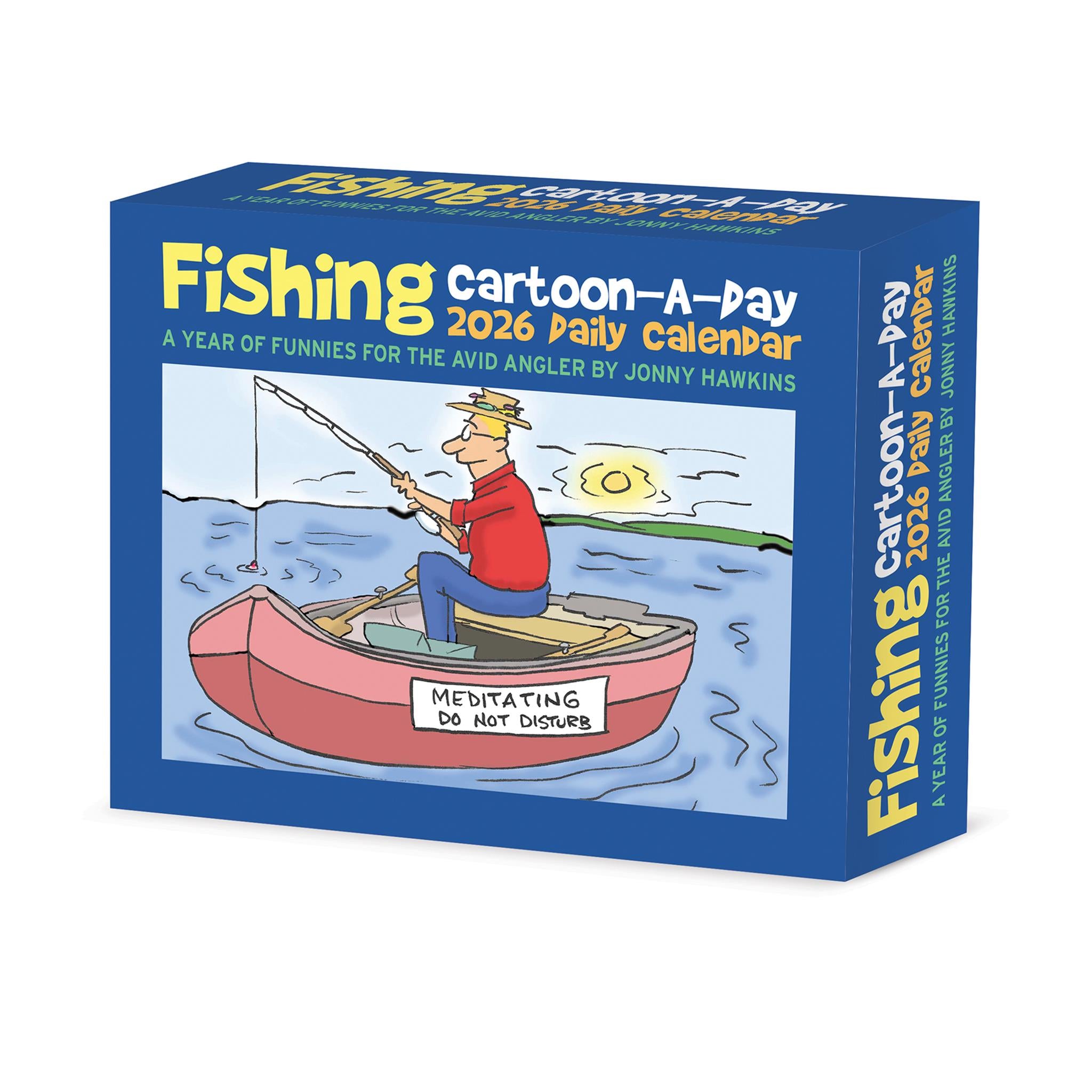 Fishing Cartoon A Day By Jonny Hawkins 2026 Box Calendar